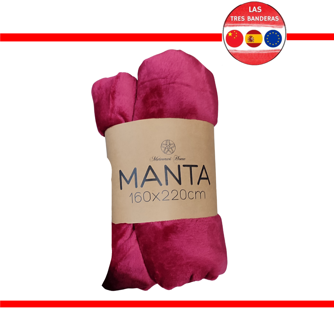 MANTA LISO FRANELA 160X220CM