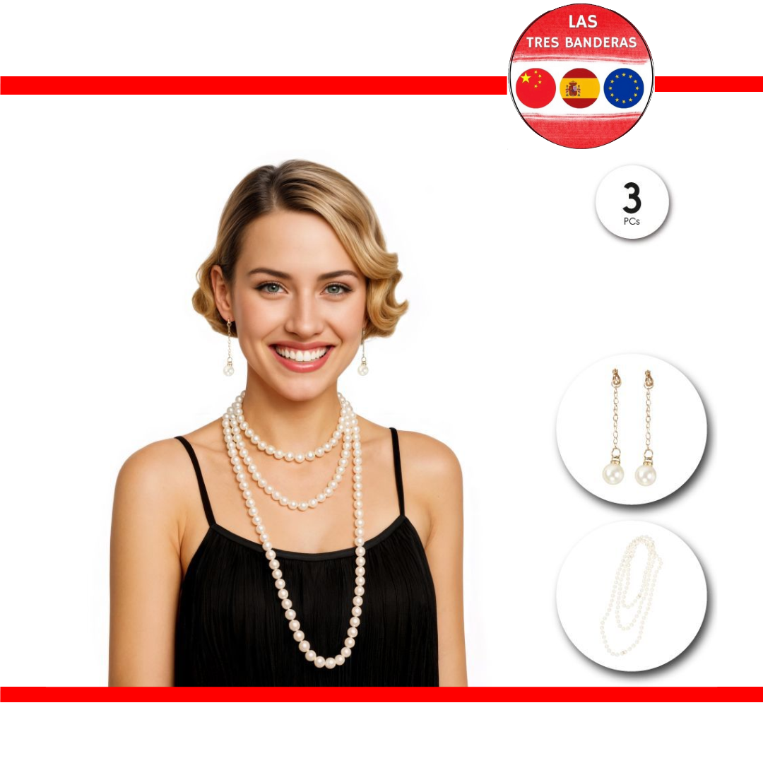 SET COLLAR PERLAS
