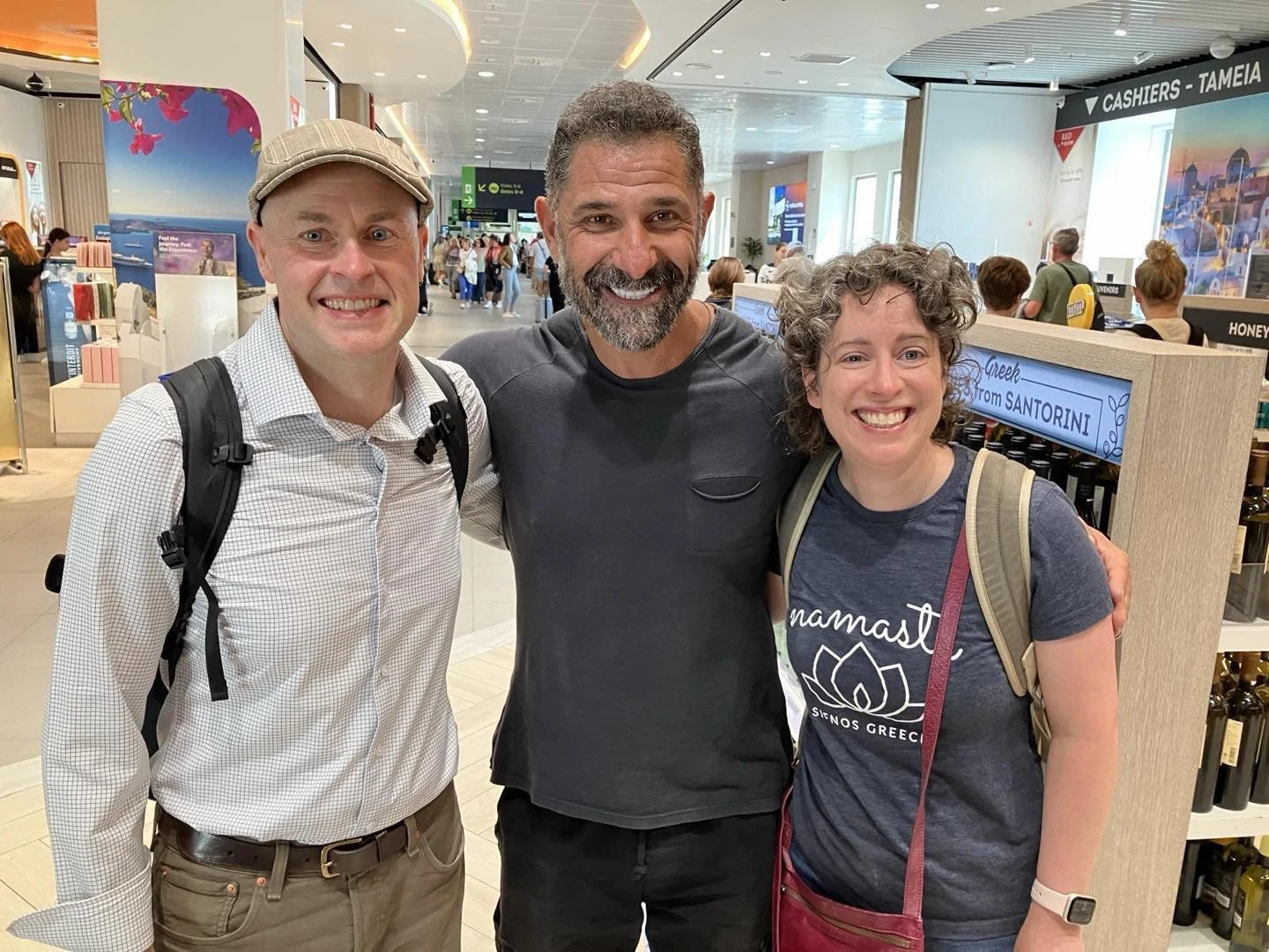 Sometimes Greece is like a village. Today at the airport we met @dkampolis_official &ldquo;The Bear&rdquo; from #stasyramata our favorite show on @ertflix