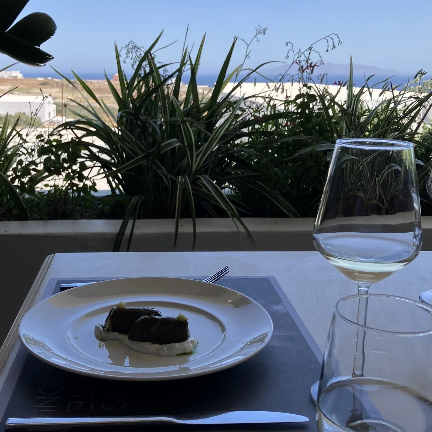 @artemis_karamolegos_winery provided the grand finale with an incredible 7 course food and wine pairing. Thanks to the hospitality team for such a wonderful experience! #santorini #artemiskaramolegoswinery