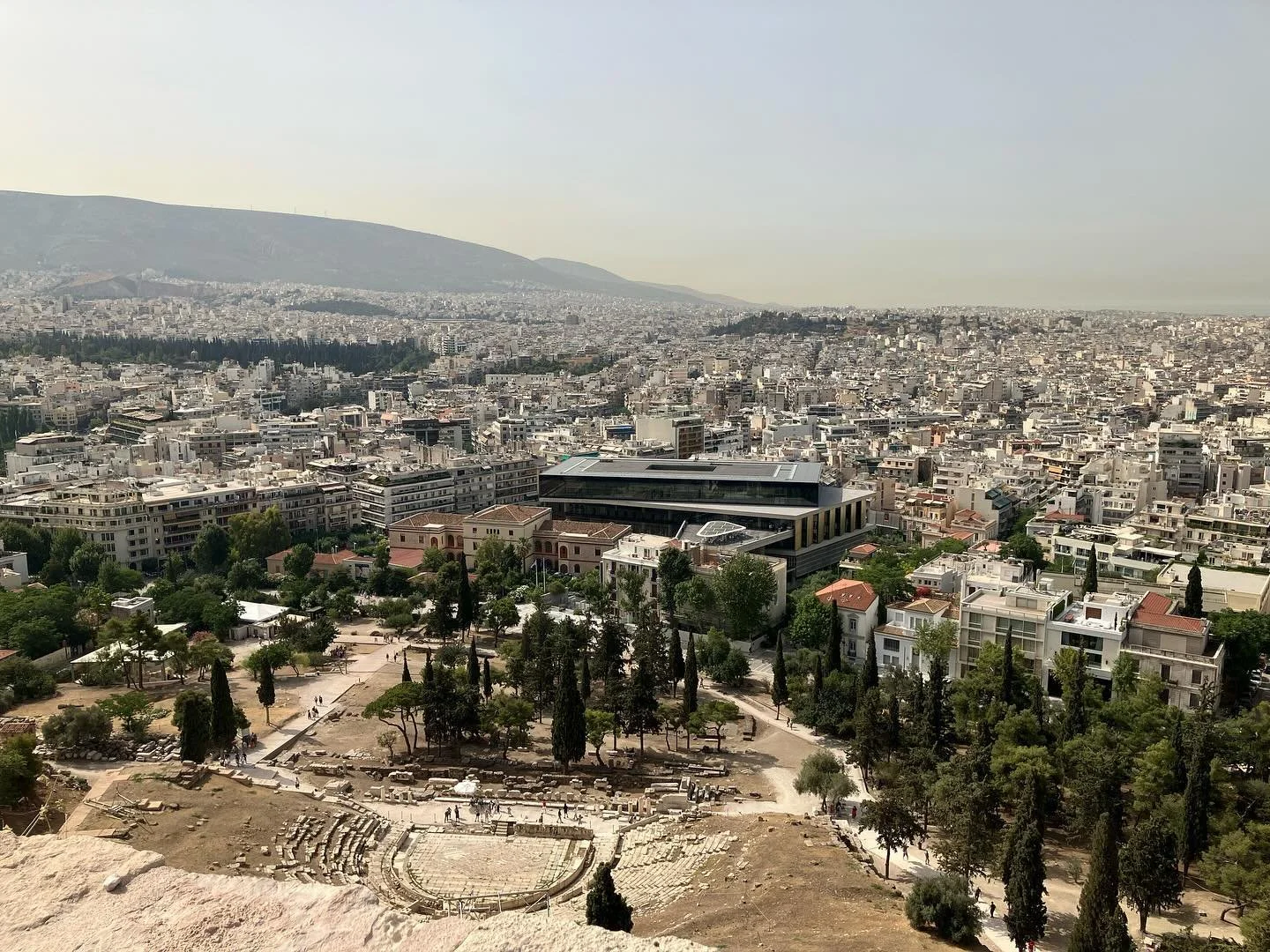 View of the Acropolis Museum.