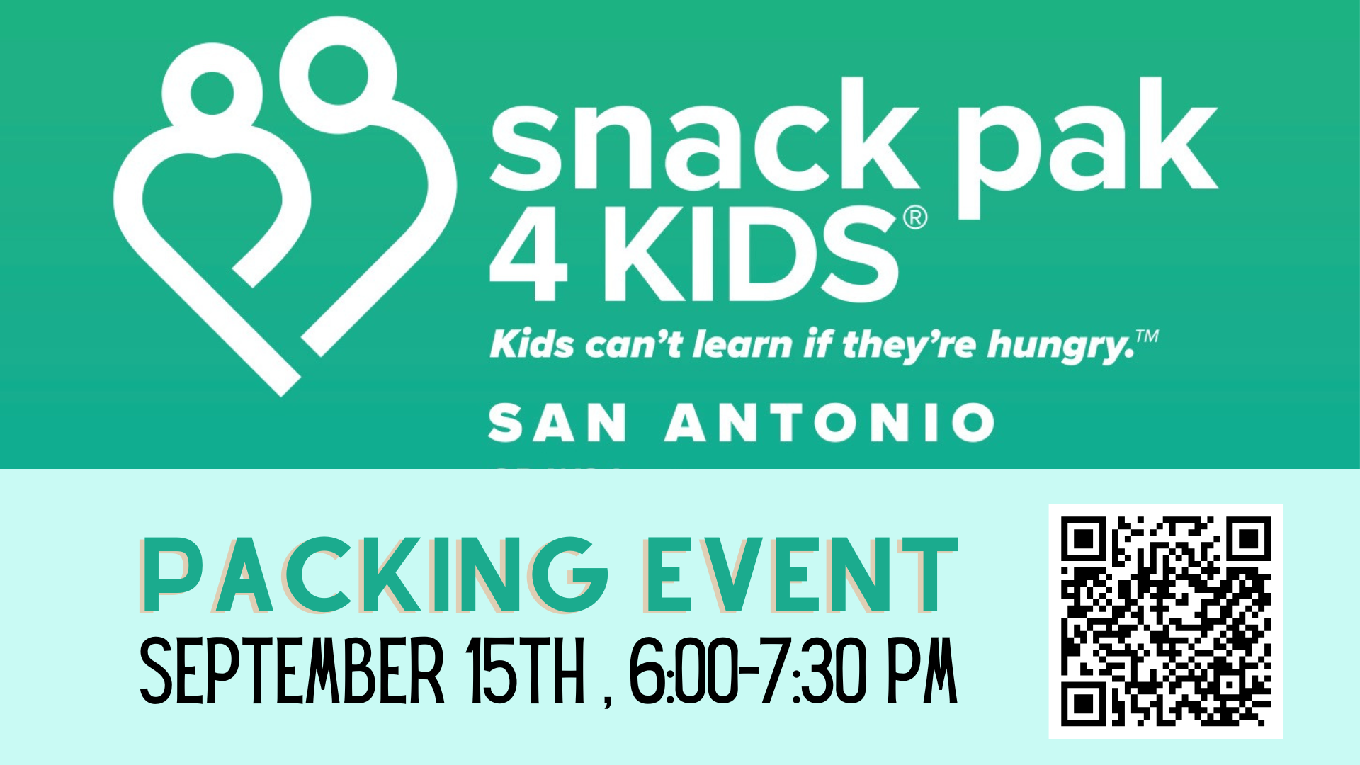 Snack Pak 4 Kids Packing Event