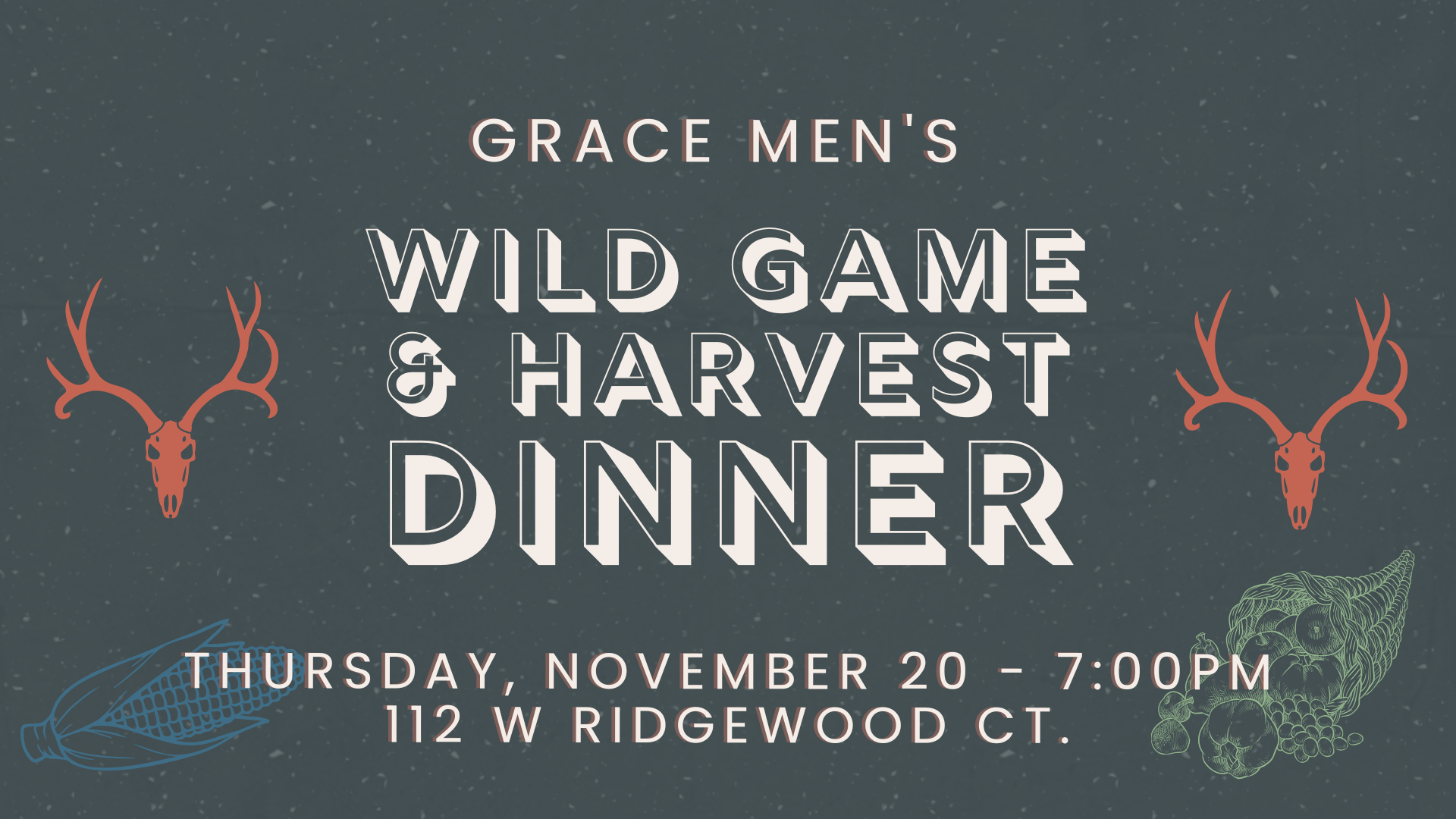 Men's Wild Game & Harvest Dinner