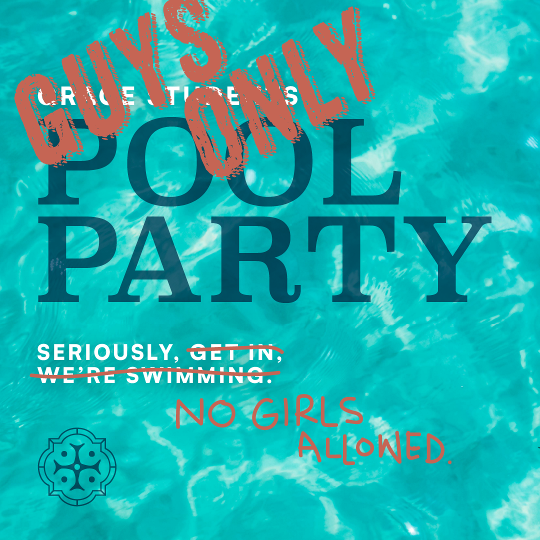 Grace Students Guys Only Pool Party