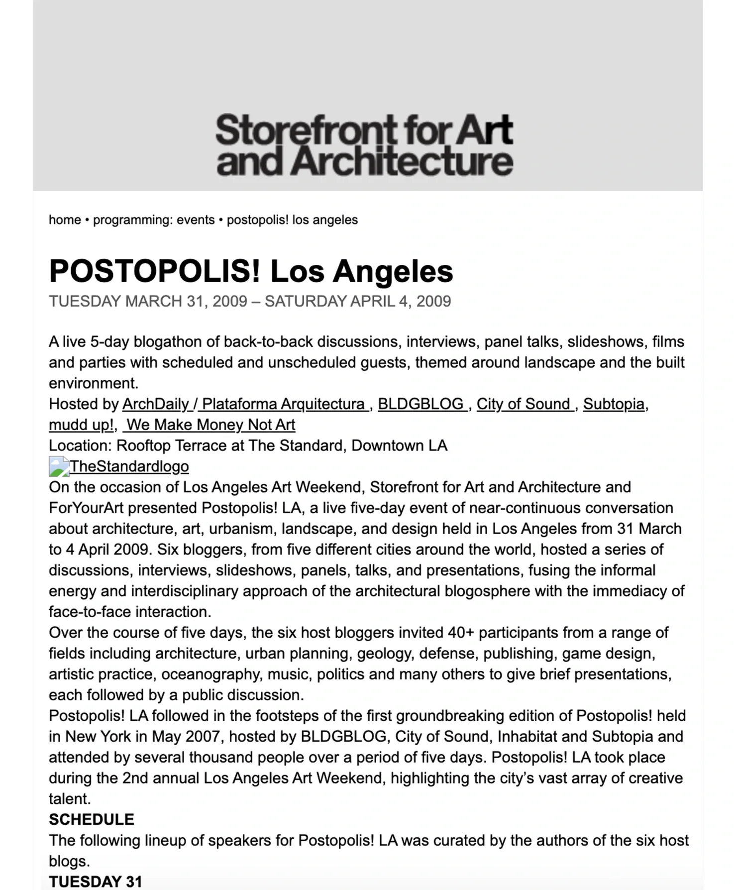 storefront for architecture and art