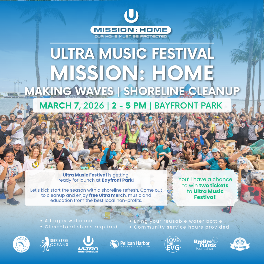 Ultra Music Festival Shoreline Cleanup