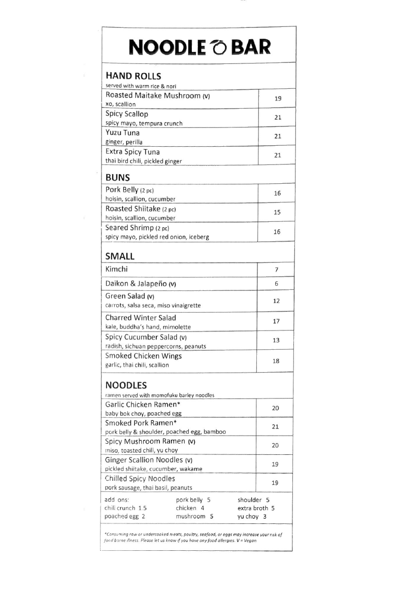 Momofuku Noodle Bar