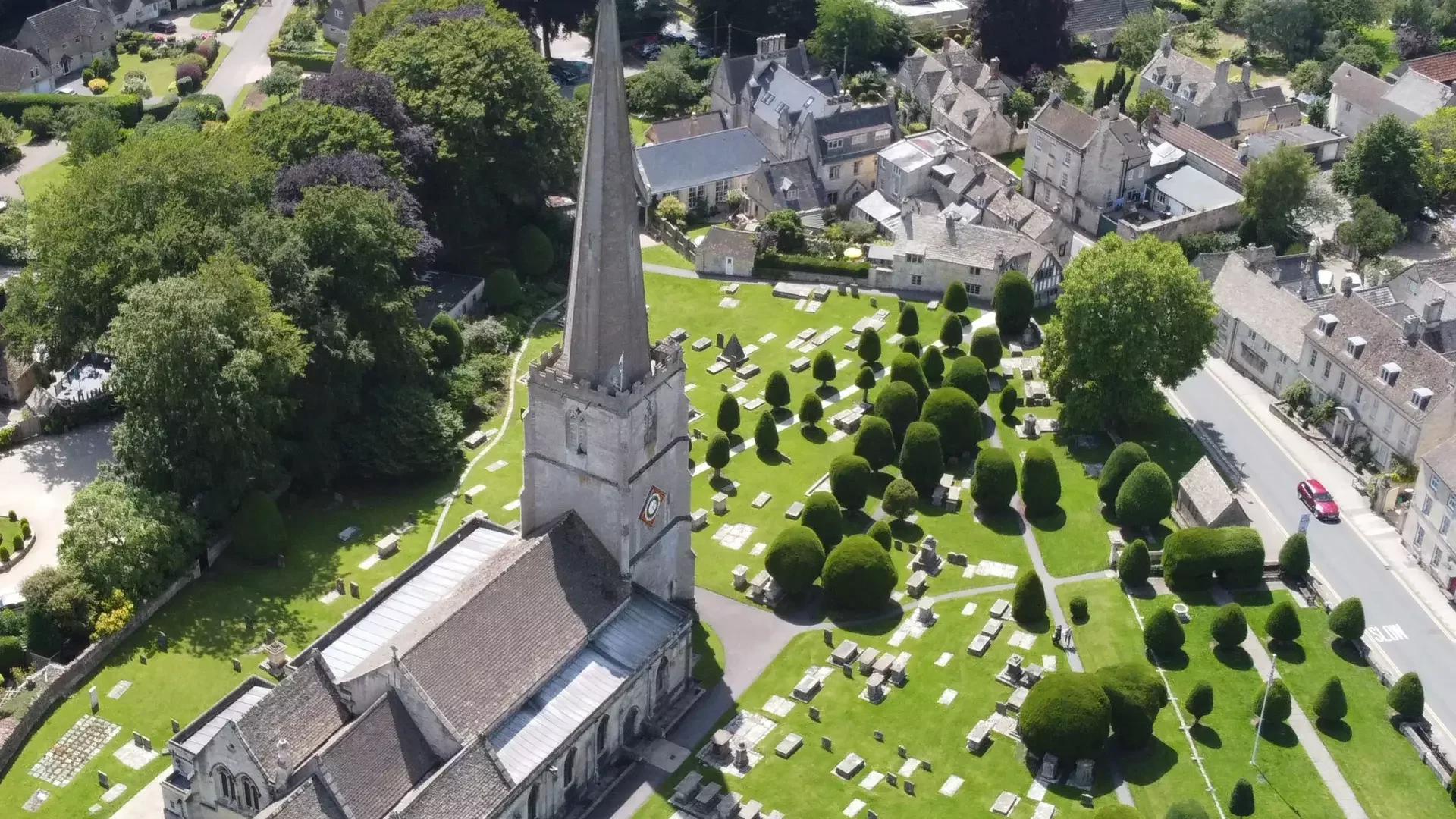 aerial view of painswick.webp