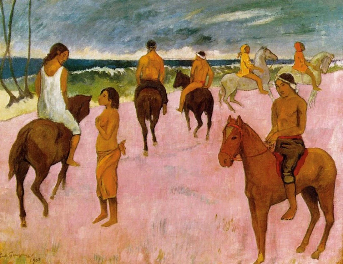 Riders on the Beach by Paul Gauguin 1902
