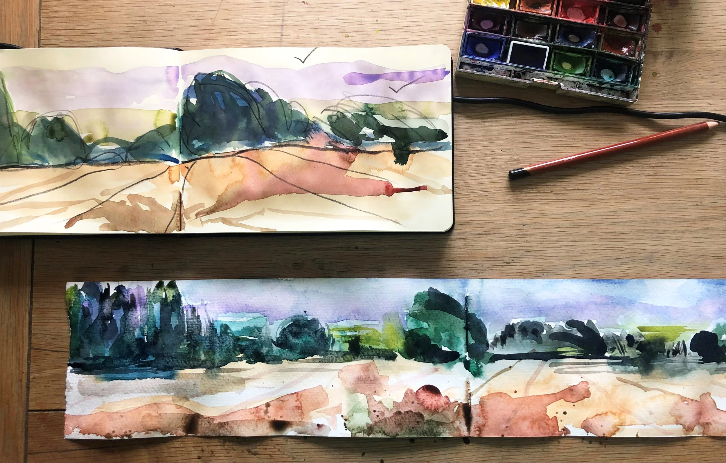 The Ridge and sketchbook by Sarah Middleton.jpg
