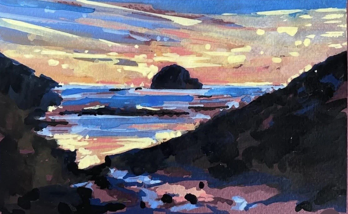 Sunset over Trebarwith.jpg