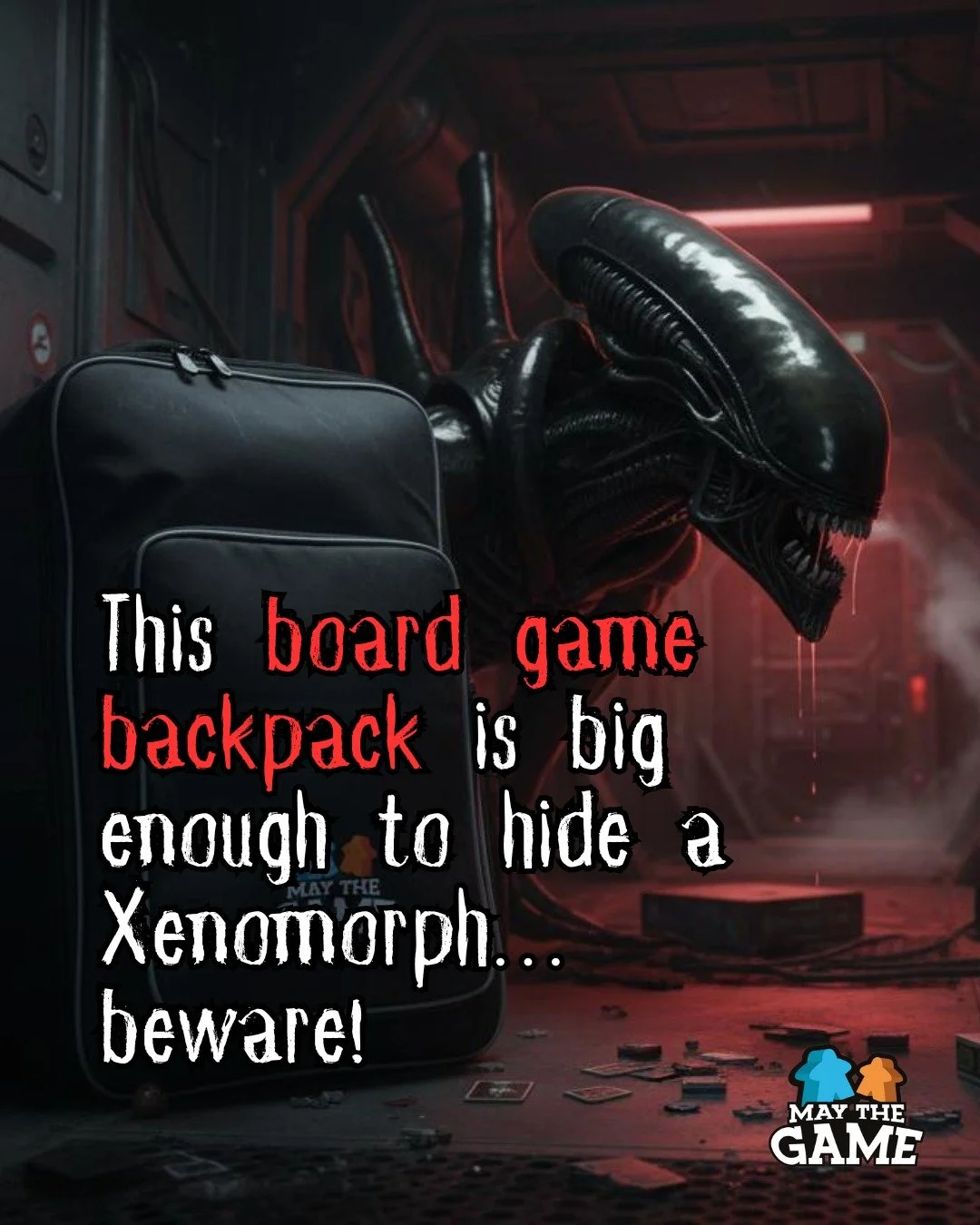 Would you dare carry this backpack? 👀🎲