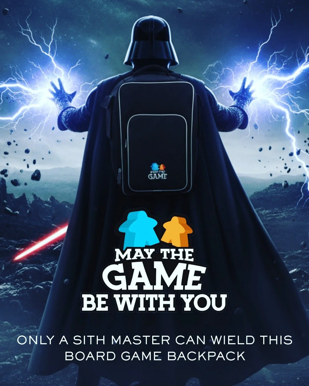 ⚠️ Not your average backpack&hellip;
This is a Sith-tier gear drop for true board game warriors 💀🎒🎲
&quot;May the Game Be With You&quot; &mdash; Carry your entire board game arsenal in style 🖤

Tag your co-op partner or favorite game night villai