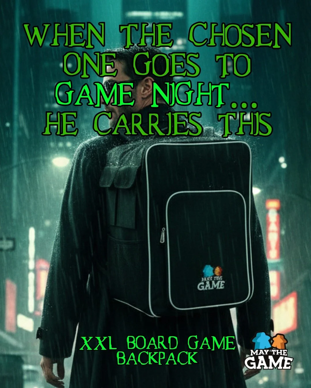 When the Chosen One goes to game night&hellip; he carries this