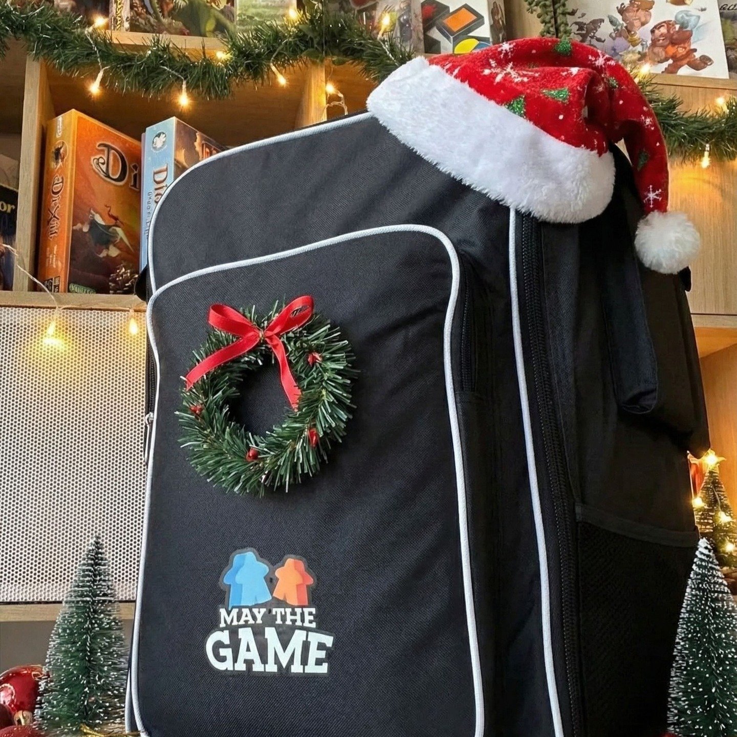 May the Game be merry and bright! ✨🎄 Our bag is all dressed up for the holiday season and ready for some serious tabletop action. Who&rsquo;s ready for Christmas gaming sessions? 🎲🎅