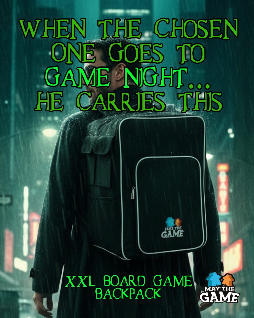 When the Chosen One goes to game night&hellip; he carries this