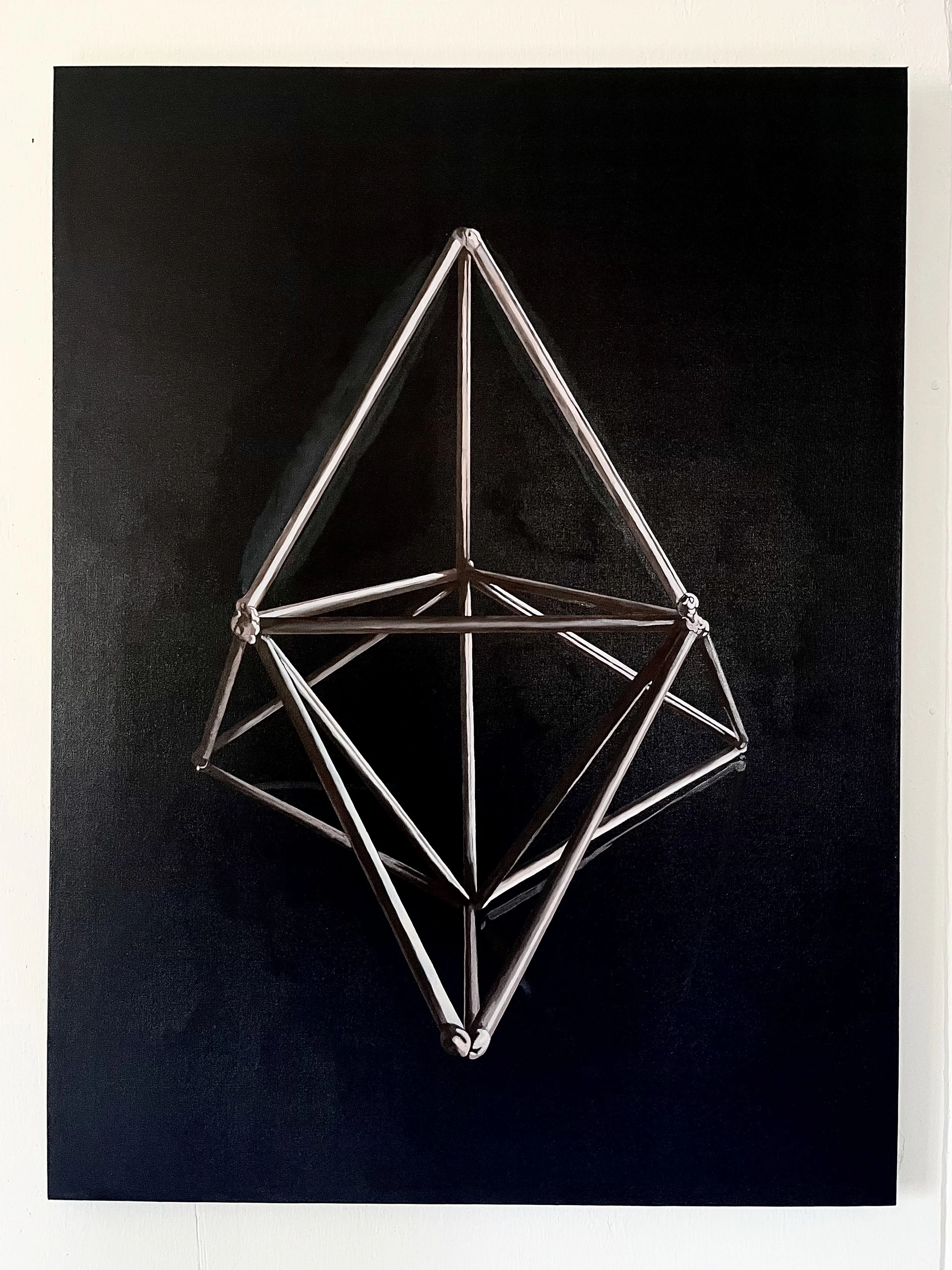 Flat Space No. 14 — Oil on canvas, aluminum frame — 30 1/2" x 40 1/2” x 1 1/2"