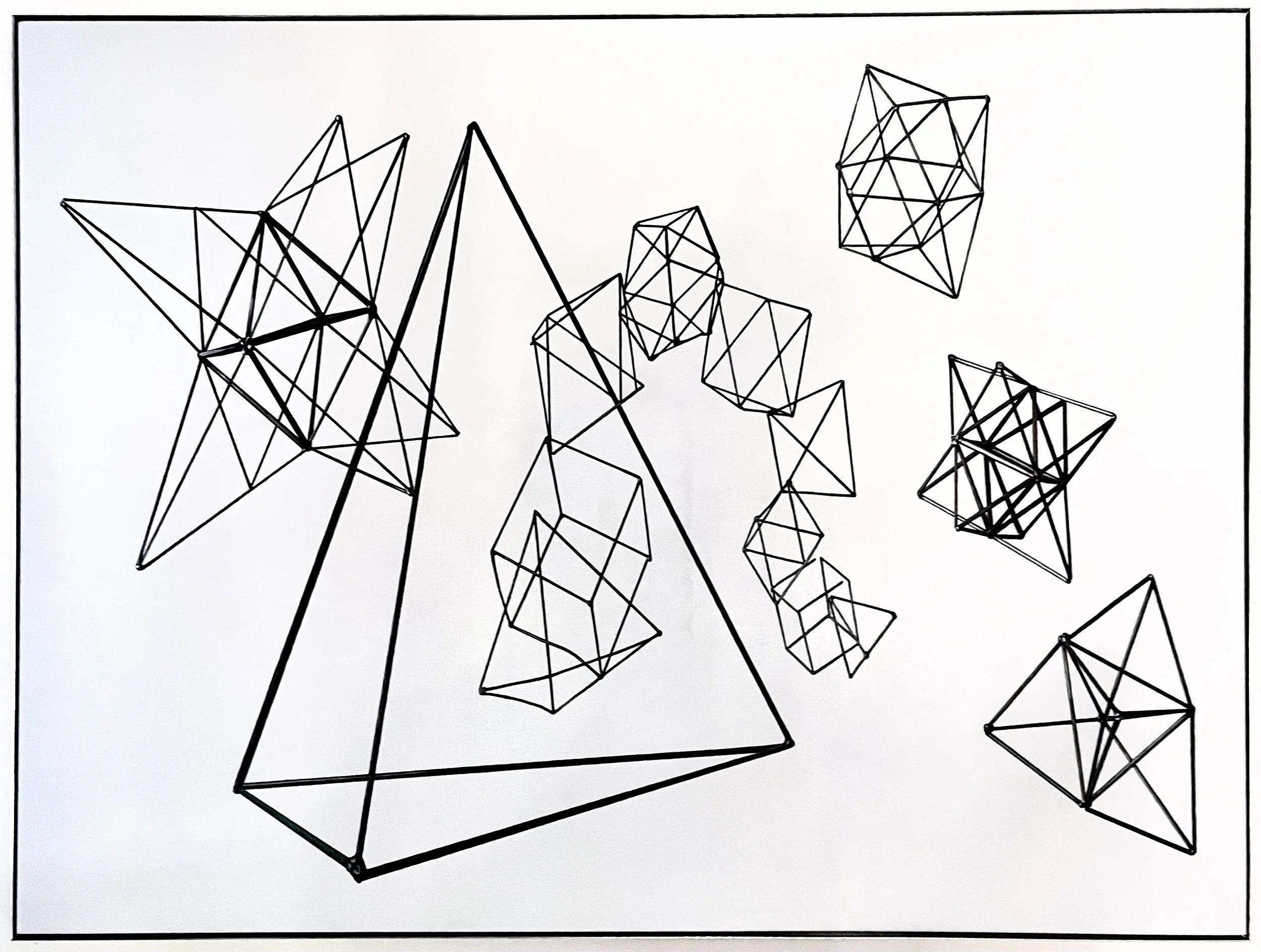 Flat Space No. 15 — Oil on canvas, aluminum frame — 63 ½” x 47 ⅞” x 1 ¾” 