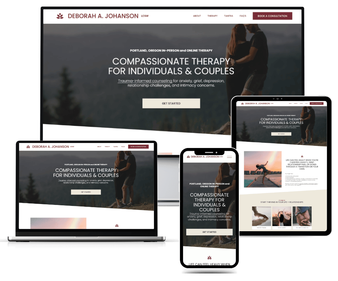 Deborah Johanson Custom Website Design