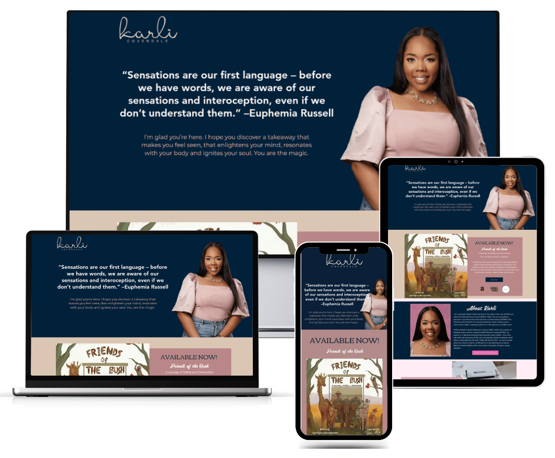 Karli Coverdale Custom Website Design