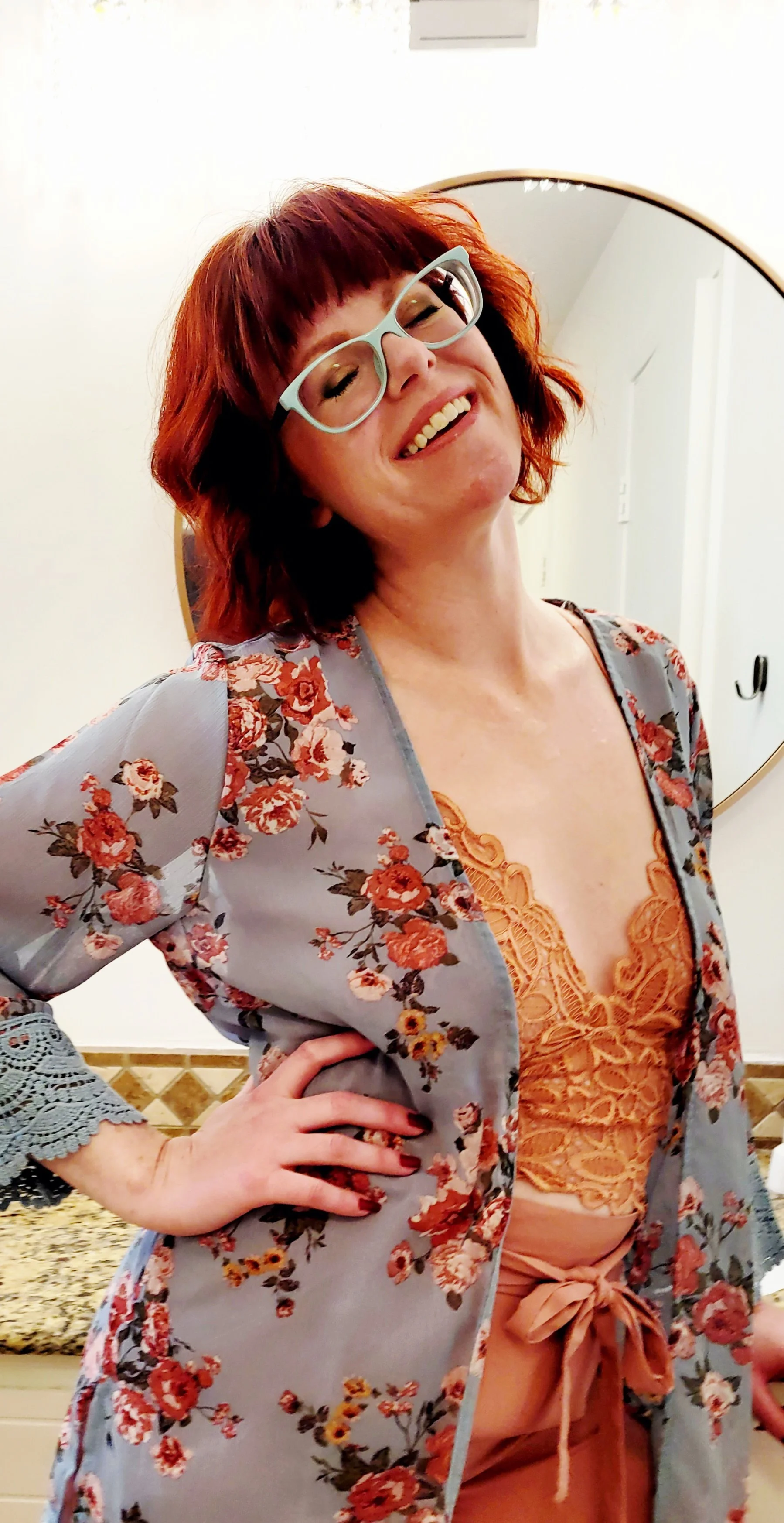 Image of Kate Smith smiling with her eyes closed - Creative Kate Designs