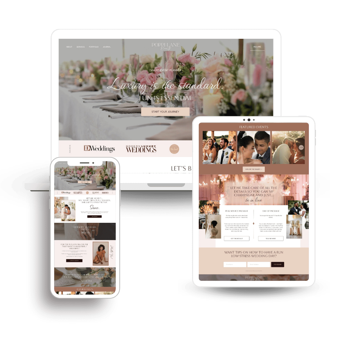 Wedding Planner Template - Poppi - Designed by Kate Smith specifically for Wedding Planners, Event Planners and Wedding Venues