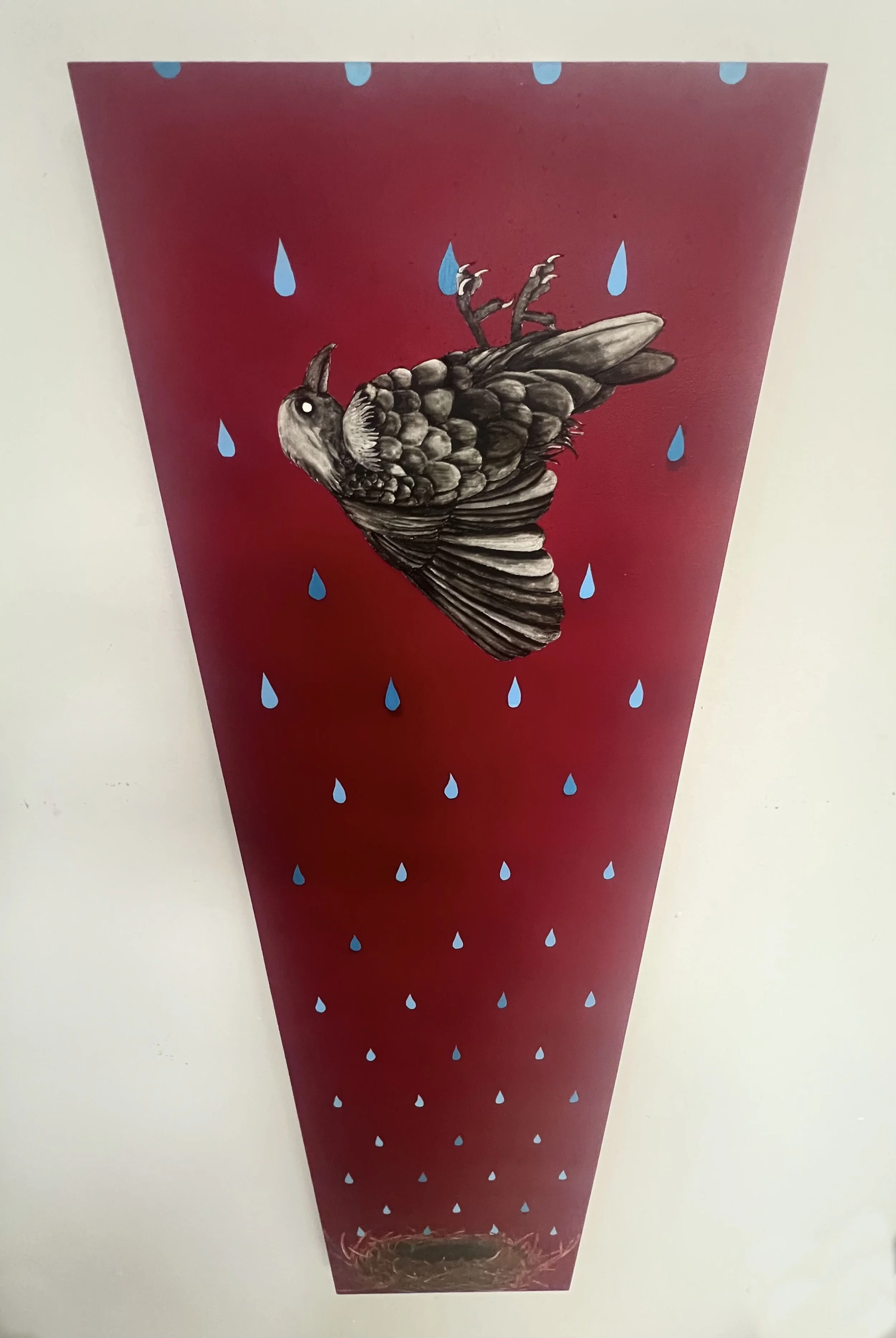 "Broken Wings", 48"x12", 2025