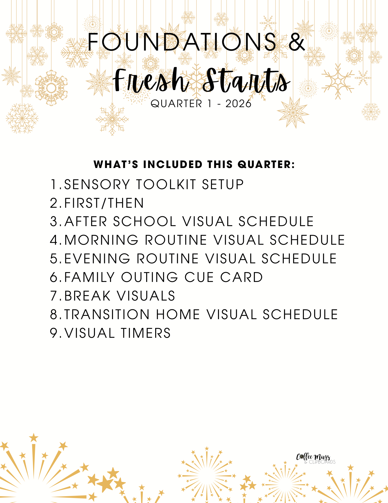 Foundations & Fresh Starts  Freebie - Quarter 1 - 2026