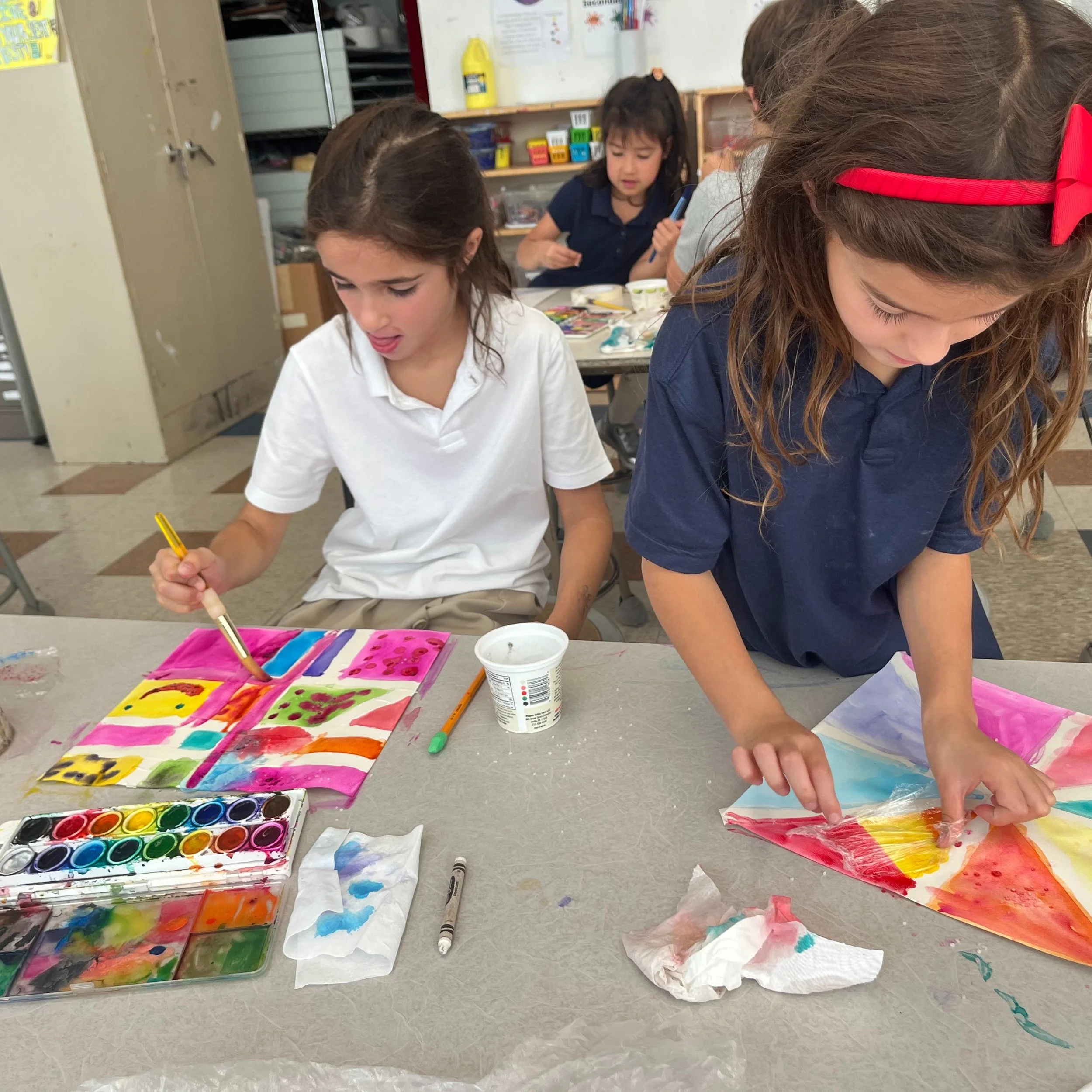 There's always something creative going on at St. Peter's School! Second Graders experiment with color and design, which builds their creativity and gives them ways to express new ideas.
