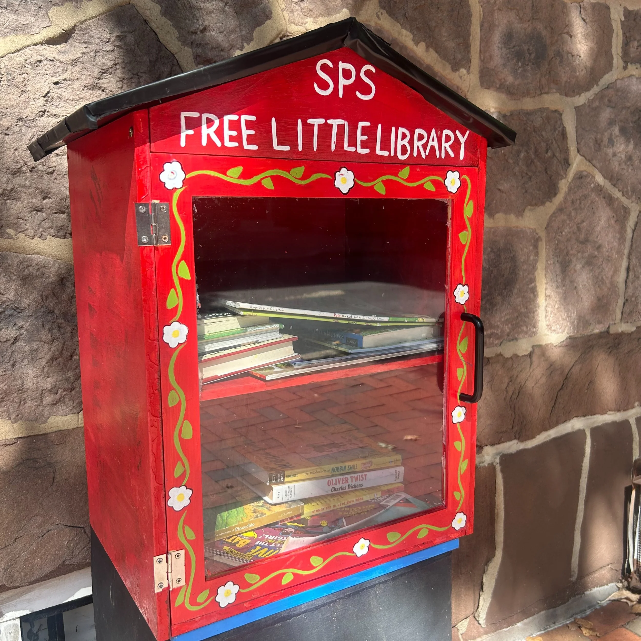 St. Peter&rsquo;s School now has its very own Free Little Library, installed to the right of our red doors and created by 2025-26 Kindergarten classes of teachers Ali Oertling and Carly Barton!

The classes, now in 1st grade, partnered with the Free 