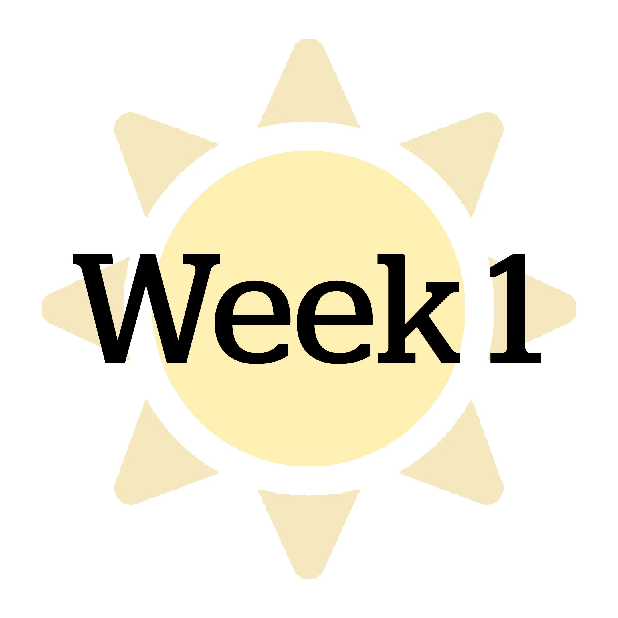 Week 1: June 15-18 (4 day week)