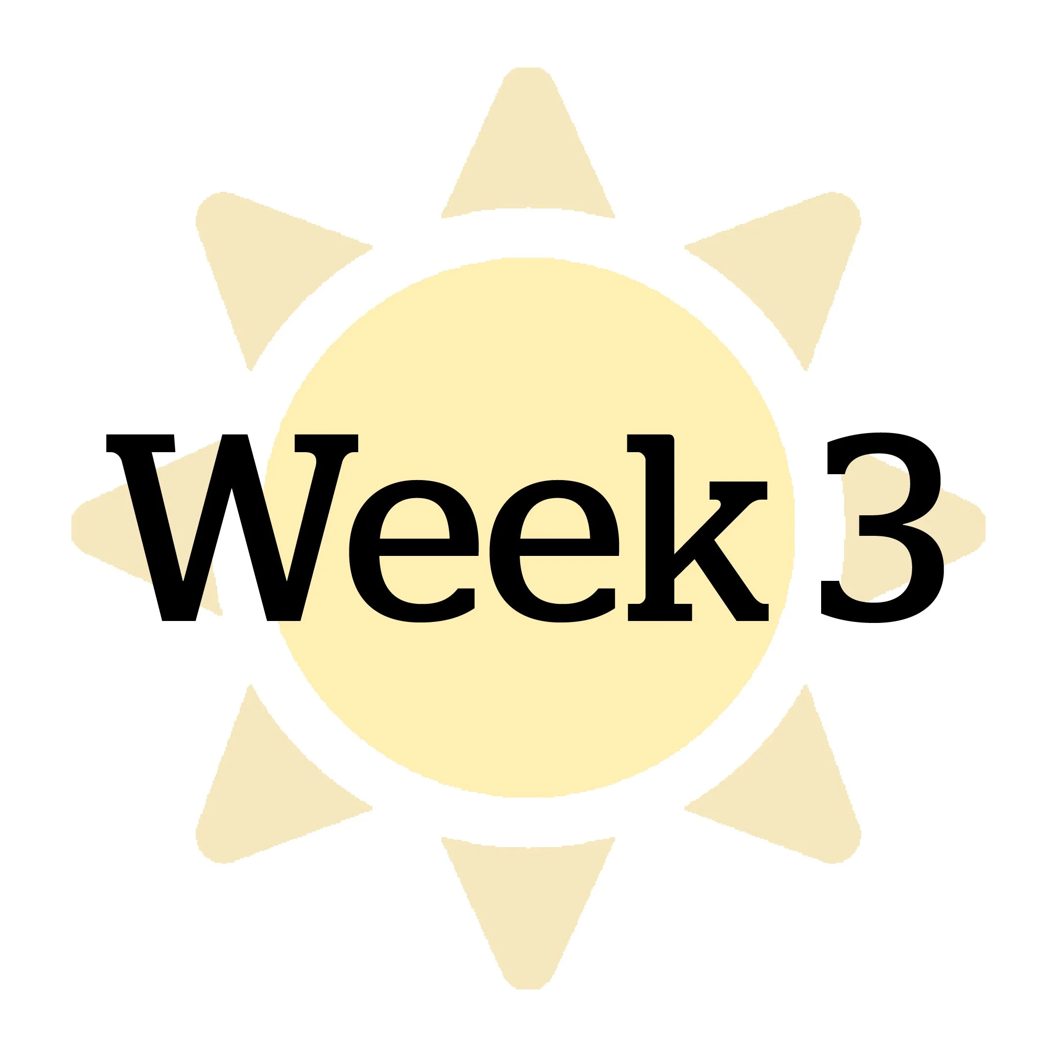 Week 3: June 29 - July 3