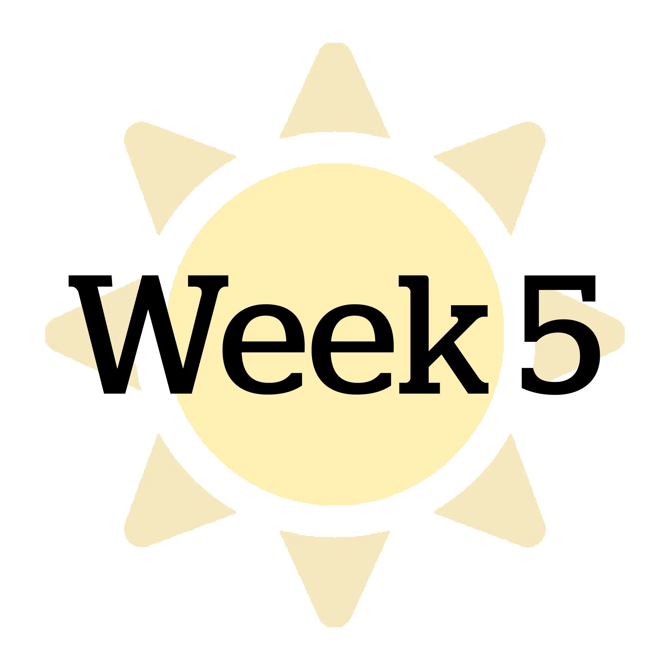 Week 5: July 13-17