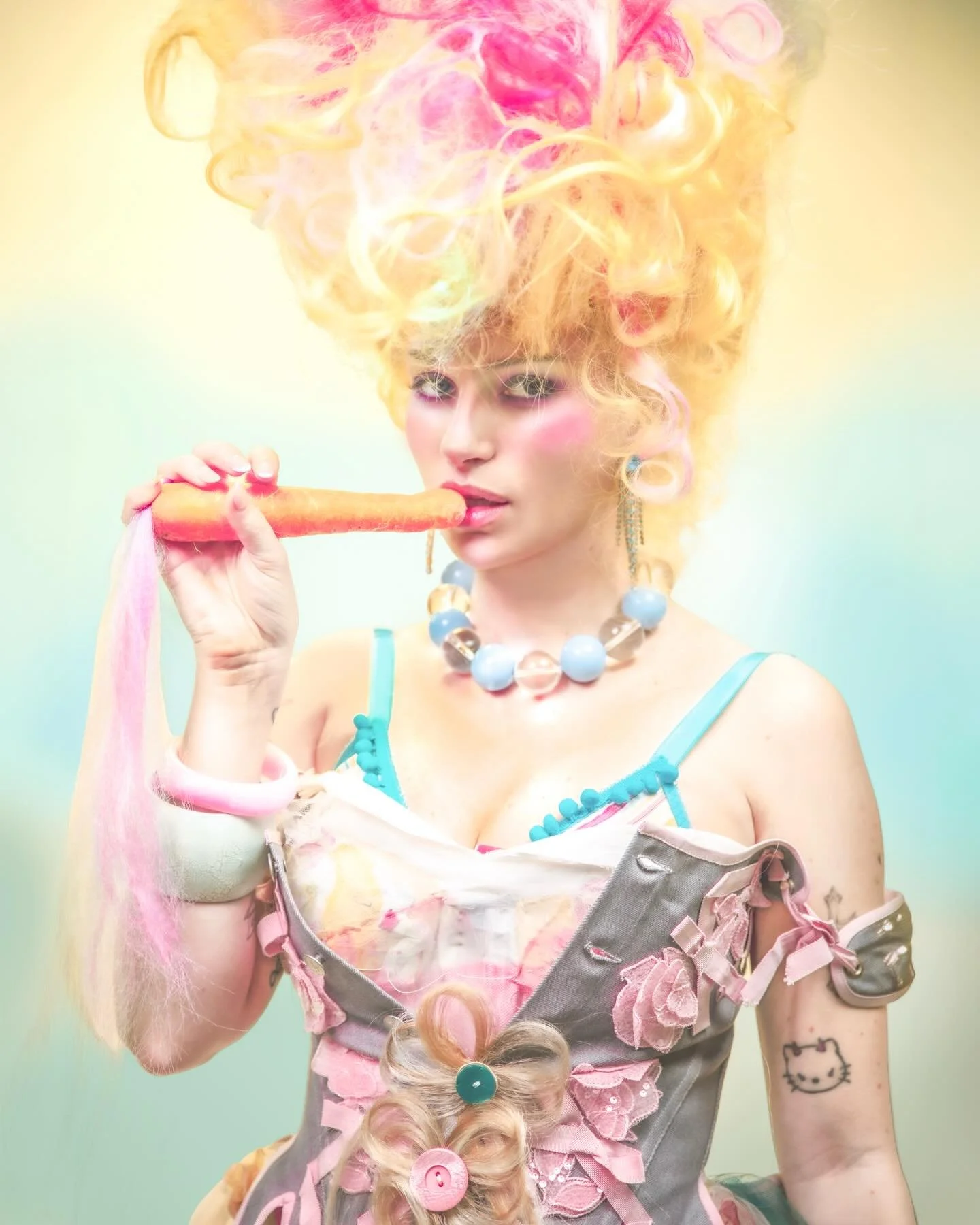 The most gorgeous Easter bunny @lottiemossxo for @merde_magazine. 🐣🐰

As always a joy to be in the mind of @wohiviacreates and to be weird and wonderful together. An amazing team on this one! and if you haven&rsquo;t spotted some incredible designe