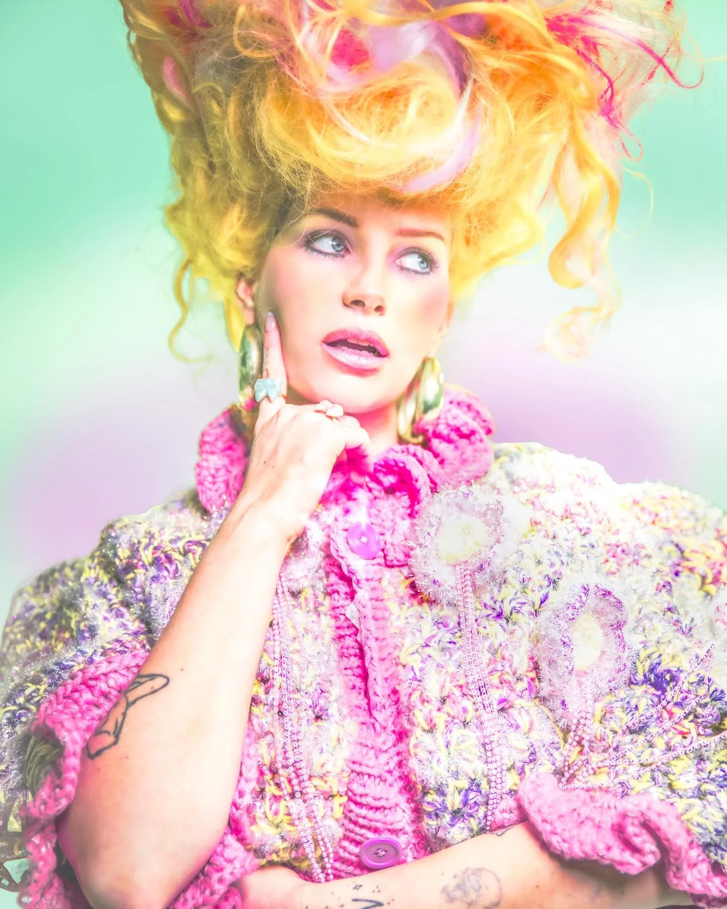 The most gorgeous Easter bunny @lottiemossxo for @merde_magazine. 🐣🐰

As always a joy to be in the mind of @wohiviacreates, to assist and to be weird and wonderful together. An amazing team on this one! and if you haven&rsquo;t spotted some incredi