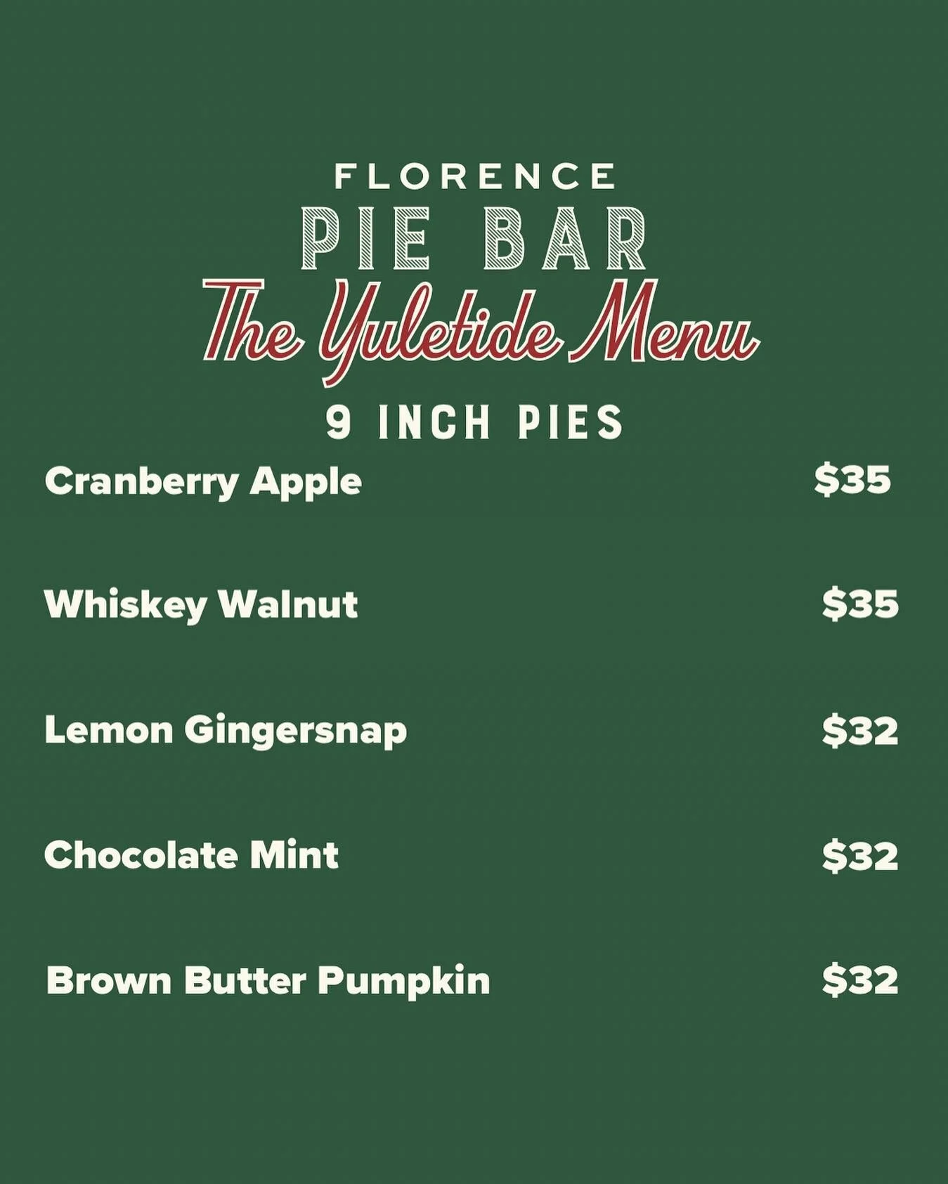 Florence Pie Bar