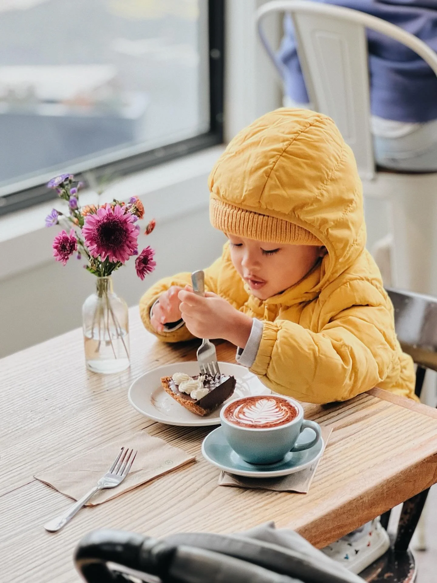 Doubling up chocolate is always a good idea. Just ask this guy.
&bull;
Tomorrow is the last day for Salted Chocolate, but you can get a hot chocolate any day 🍫