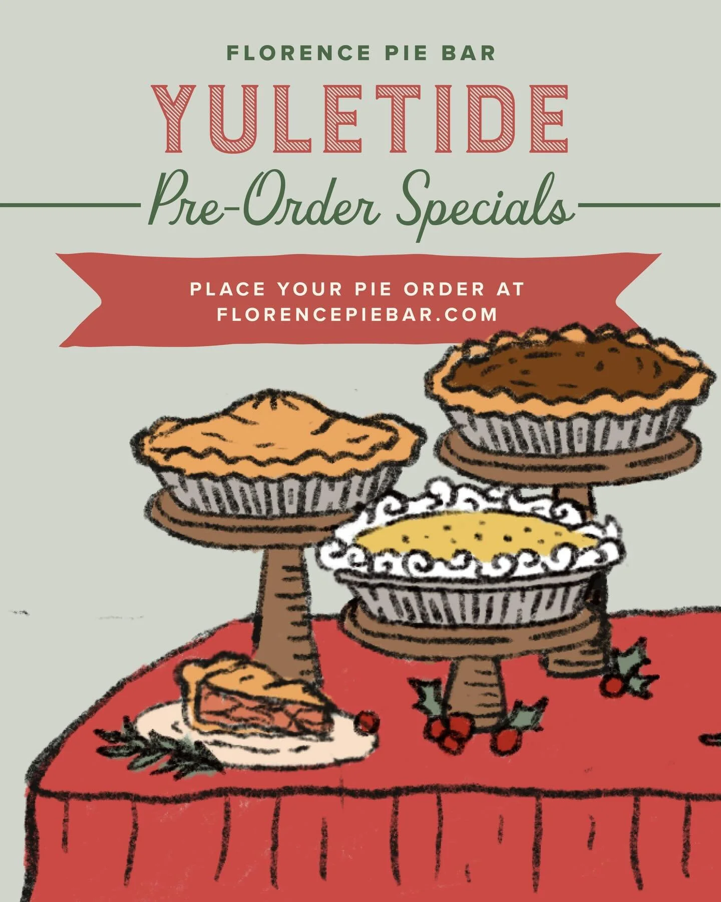 Here we go again! 🎄
&bull;
Yuletide orders are officially OPEN! 🥳
&bull;
All of your favorite pies are returning, but this year we&rsquo;re bringing your favorite 6&rdquo; pie from Thanksgiving&mdash;brown butter pumpkin!
&bull;
Head to the link in