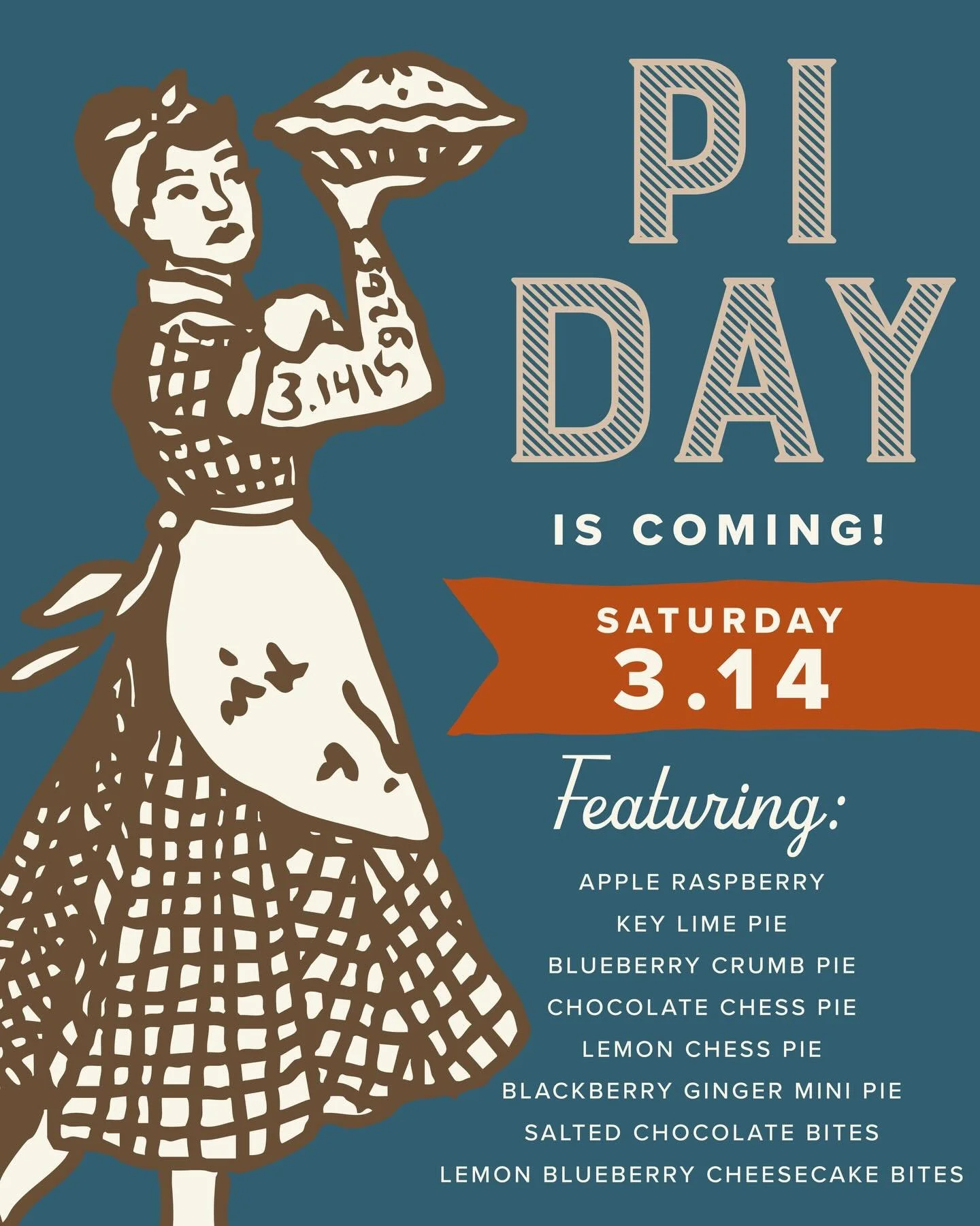 Get ready! 🥧
&bull;
Less than 2 weeks to Pi Day!