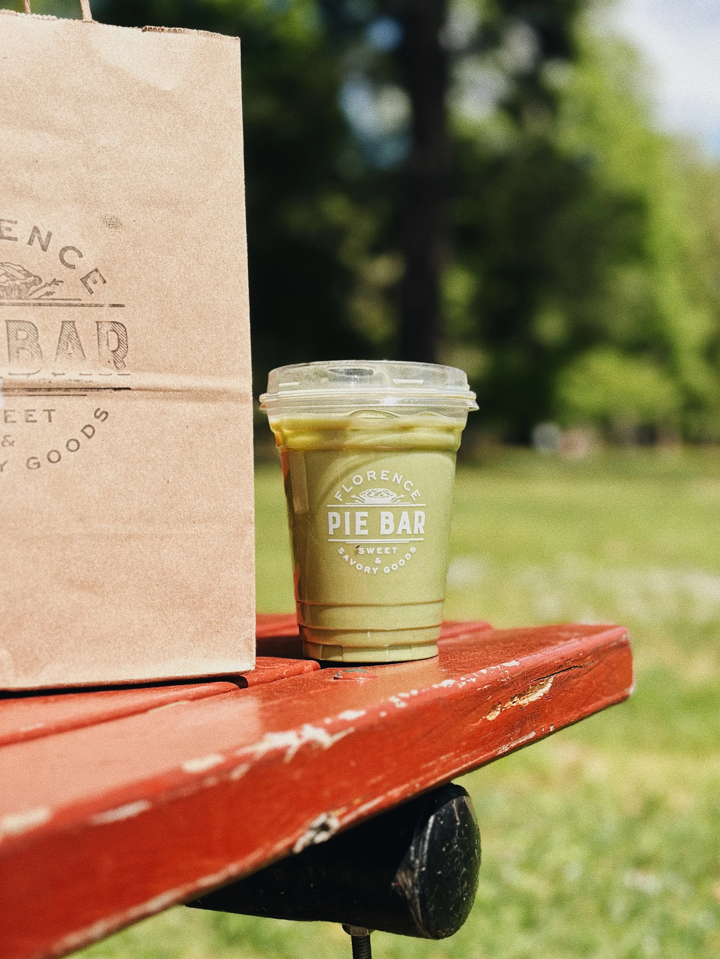 Iced matcha and a sunny spot. That&rsquo;s the whole plan. 🍵🌿