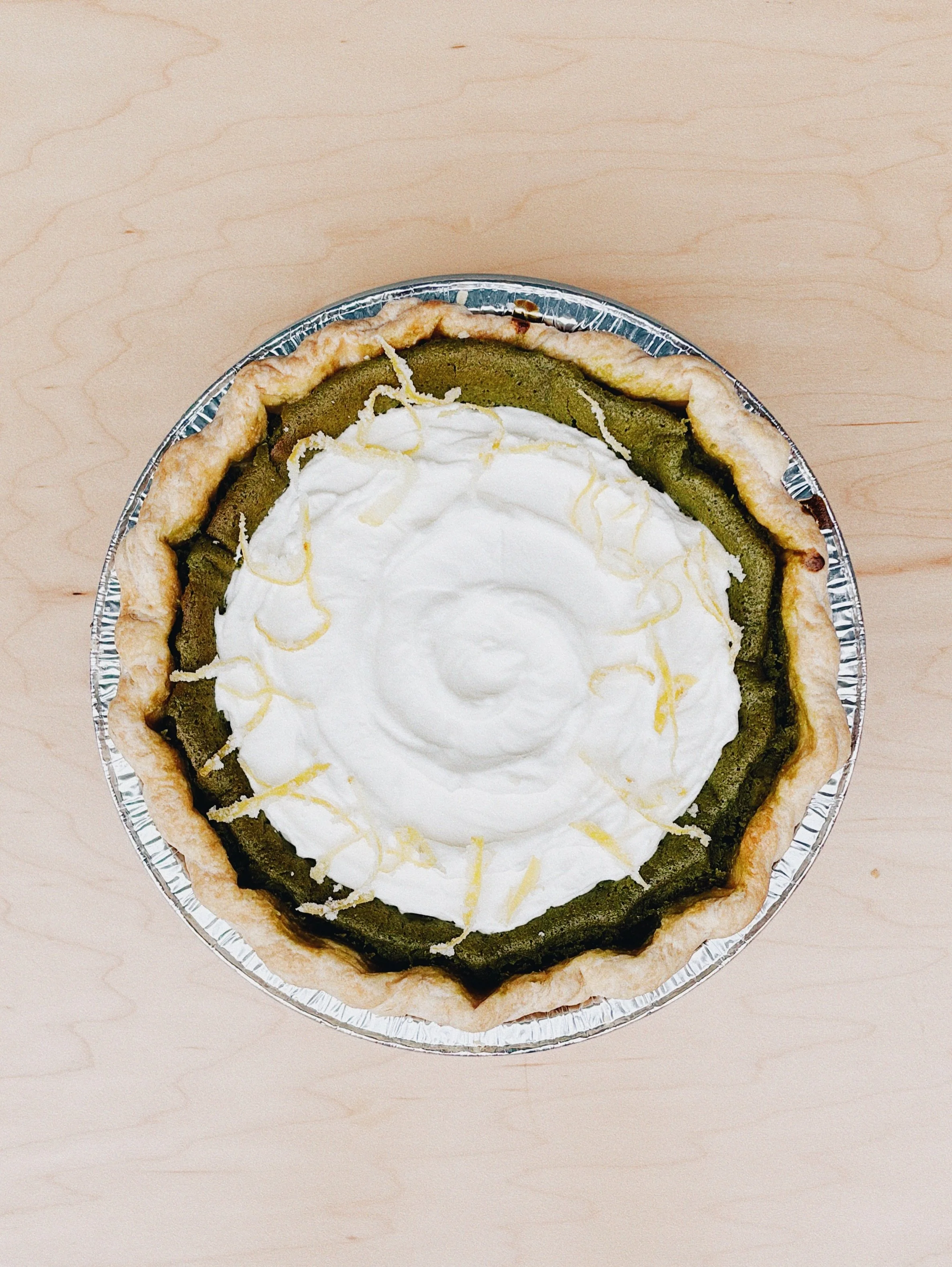 Calling all matcha lovers. 🍵✨

Our Matcha Chess pie combines fresh matcha and silky buttermilk custard, finished with house-made whipped cream and candied lemon peel. One bite and you&rsquo;ll understand the hype. Our menu is changing soon so don&rs