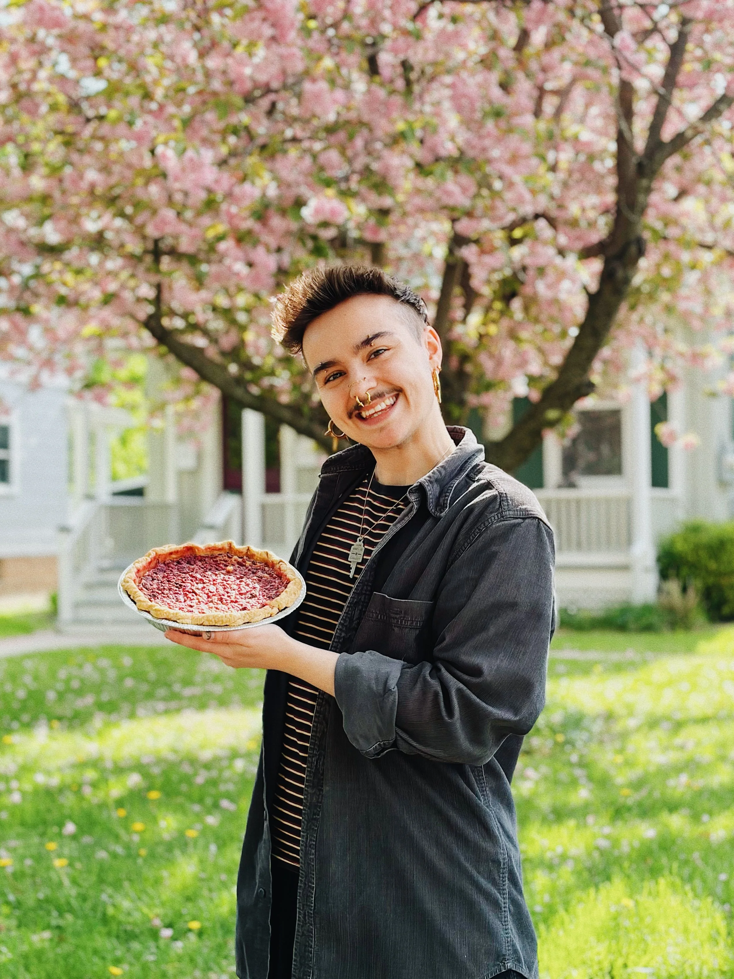 Meet Ryle ✨

Ryle is one of our talented bakers, and their love of baking began with homemade crepe cakes in 2020. Since then, they&rsquo;ve been honing their craft and bringing creativity to the Pie Bar kitchen.

If you&rsquo;ve admired one of our l