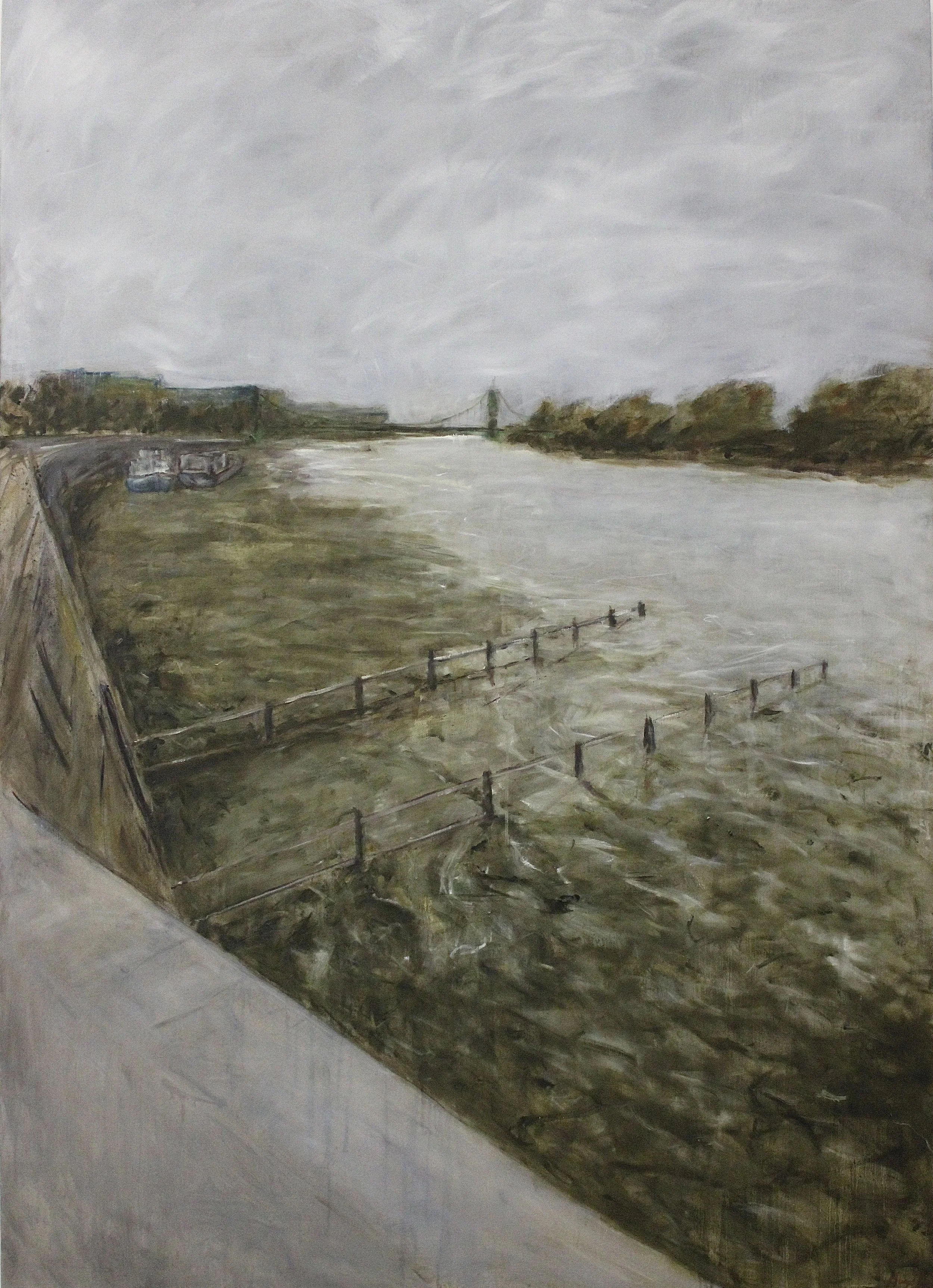 Ebbs. Oil on linen. 190 x 130cm