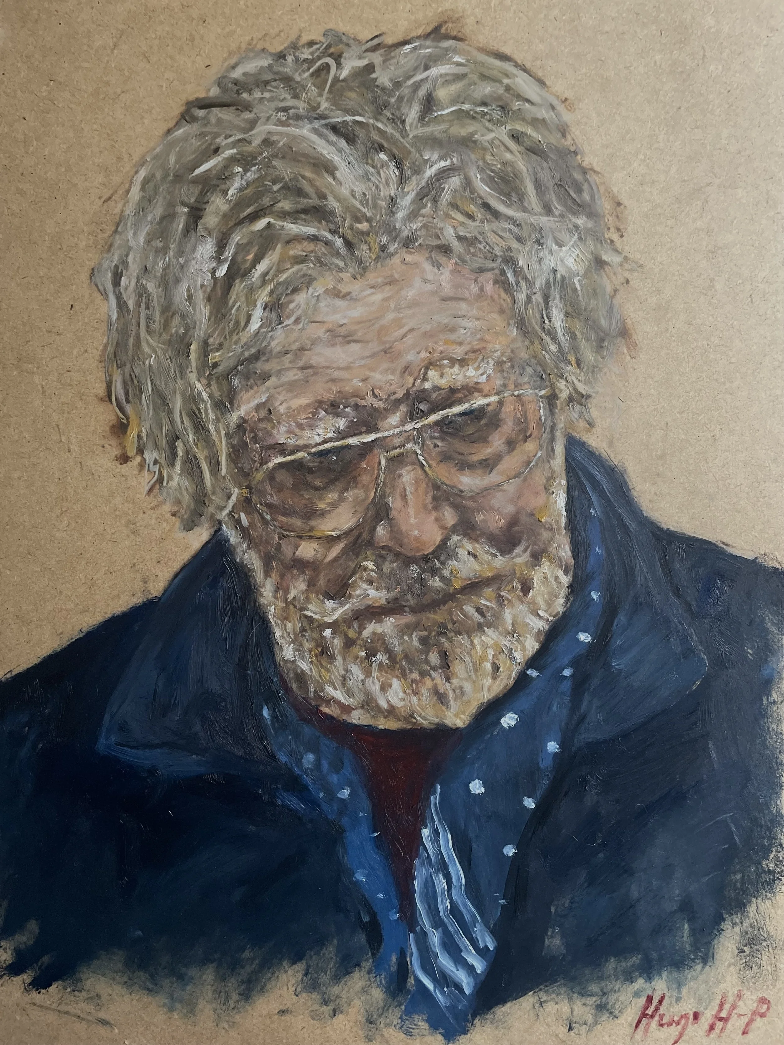 Old Man at 91. 41 x 51cm.