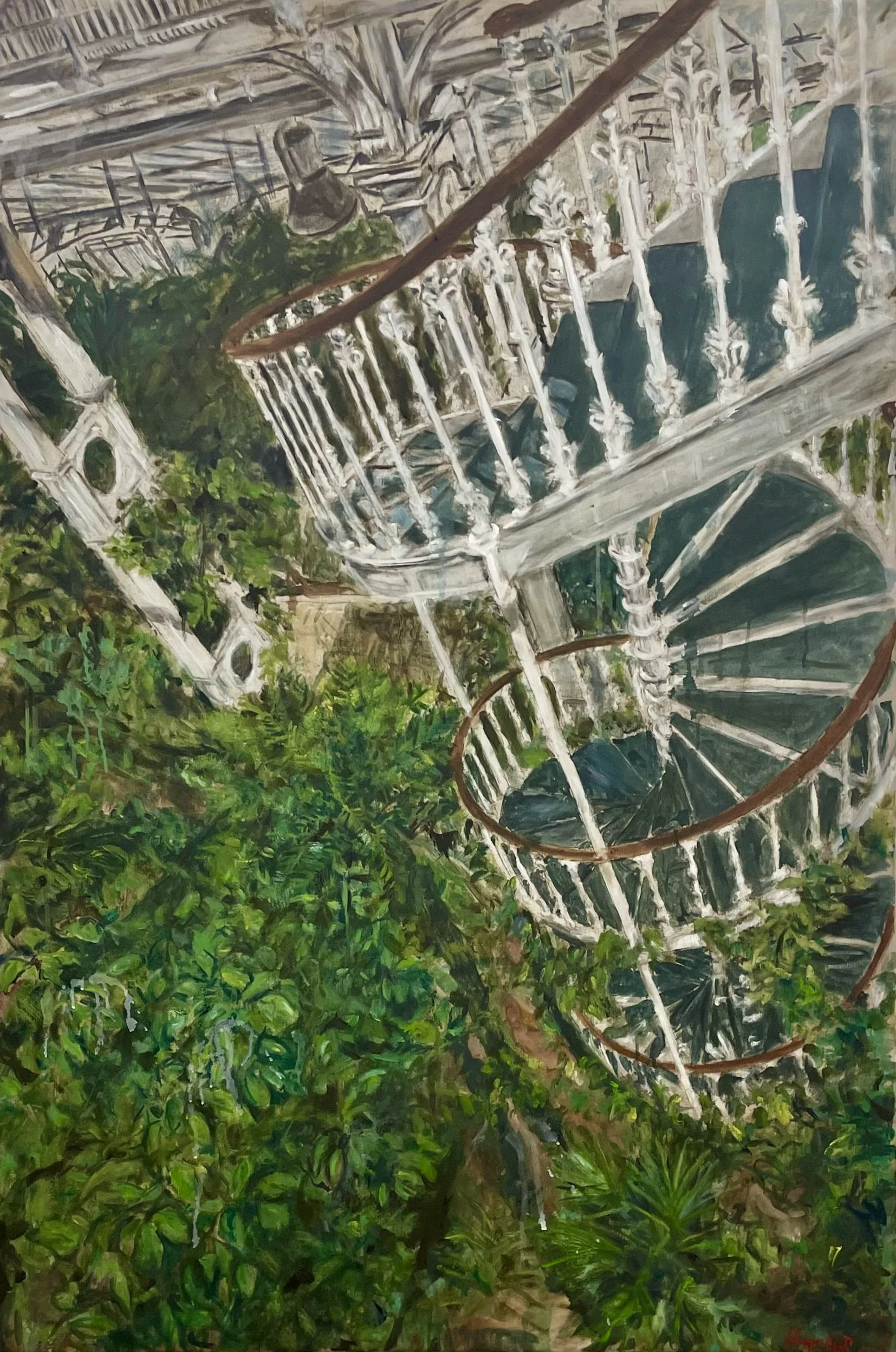 Helter Skelter. Oil on linen. 120 x 80cm.