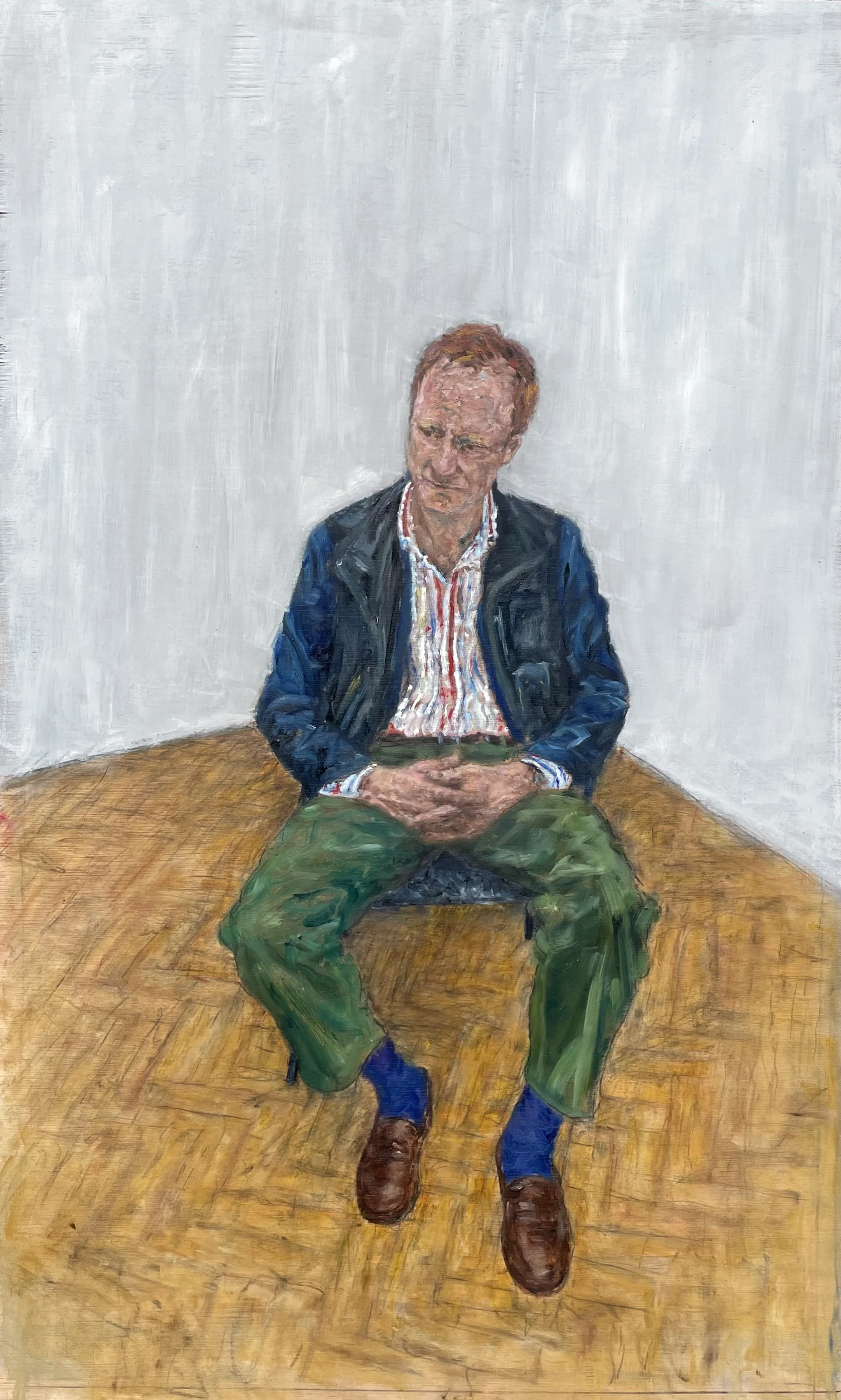 Portrait of Mike. Oil on board. 90 x 63cm.