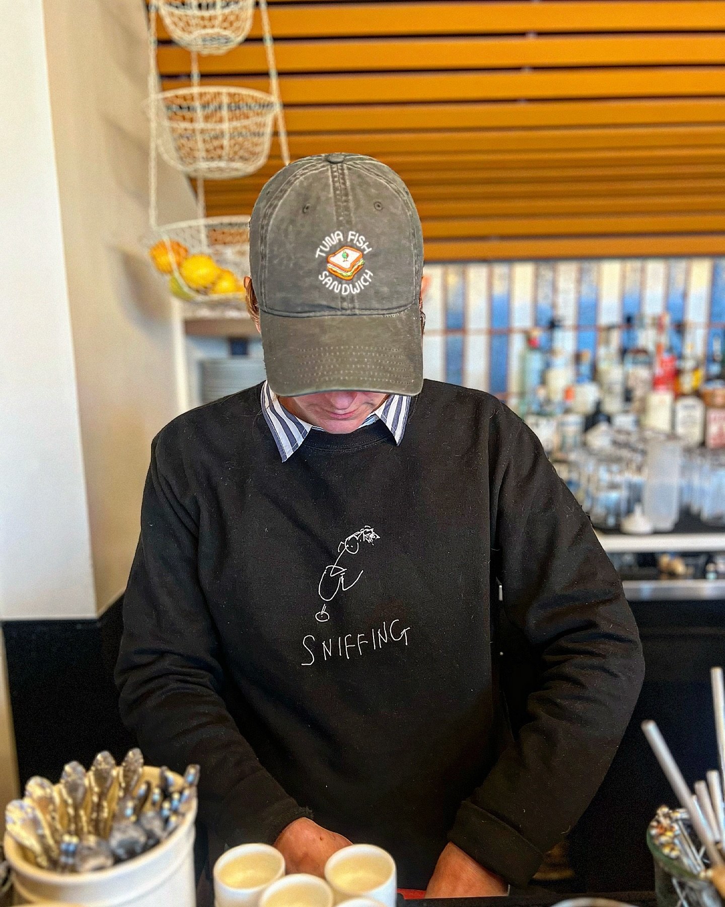 Hat arrived just in time&hellip; you heard it hear first! Our weekend daytime hours start TOMORROW. which means we&rsquo;ve got tuna melts coming at y&rsquo;all starting at 1pm (plus bloodys, oysters etc etc etc)

Starting this Saturday we are open 1