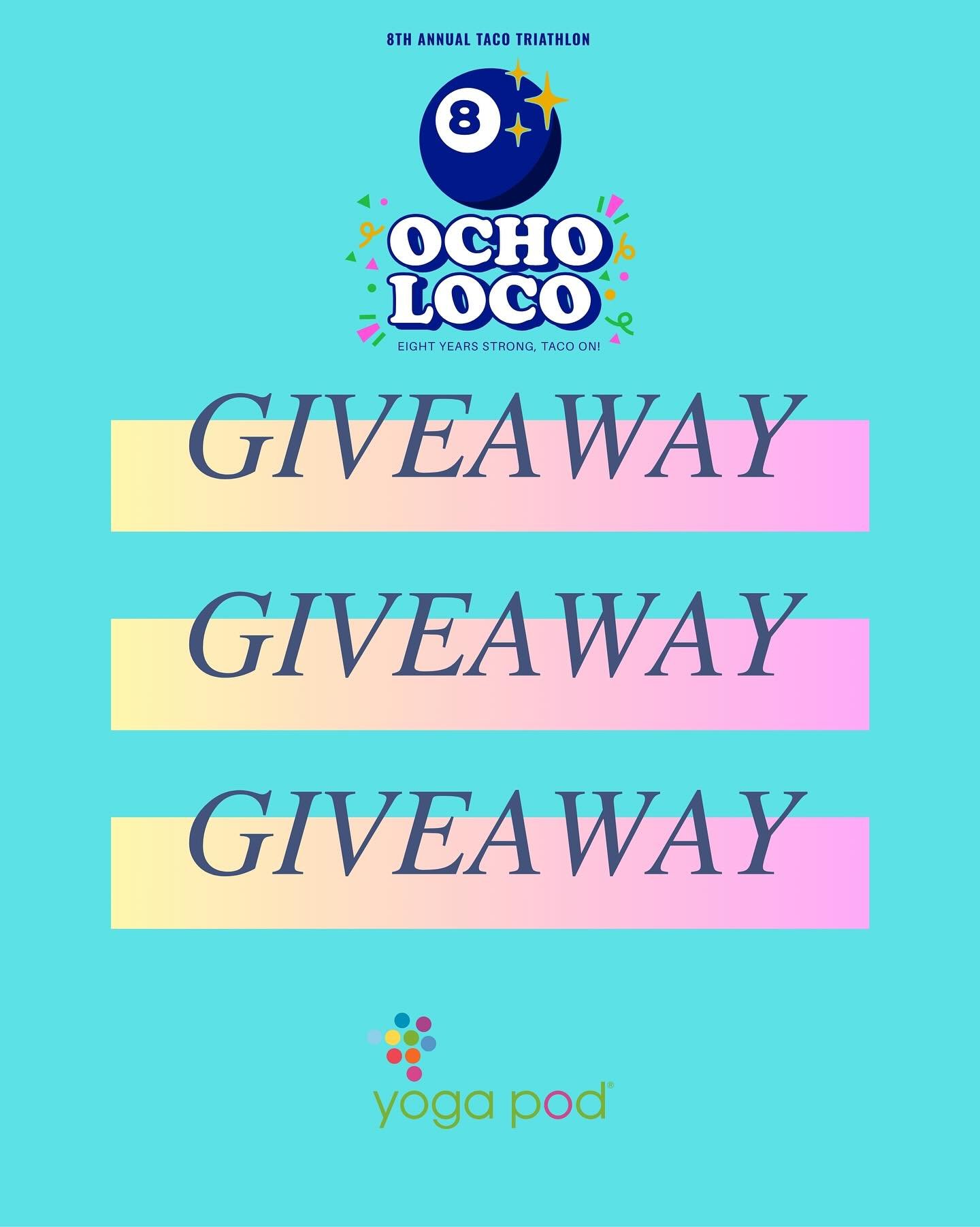 GIVEAWAY!! 🚨

Congratulations to our first Giveaway winner for this year&rsquo;s Taco Triathlon with @cyclebarfortcollins and Torchy&rsquo;s Tacos, Bella Olsson!! 🩷

Bella won a FREE month of yoga and another prize! 🏆 

We are hosting another give