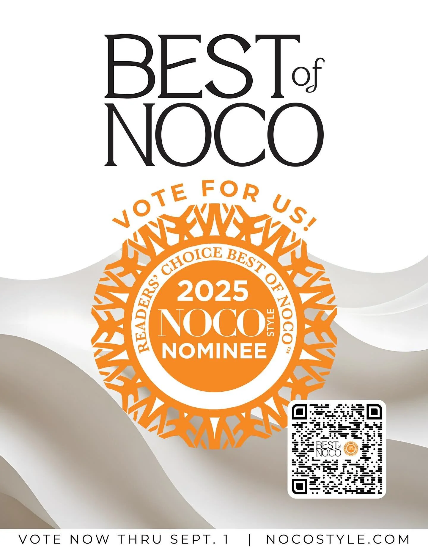 Voting for all of your favorite &ldquo;Best of NoCo&rdquo; businesses is Live! 🗳️ 

Go cast your votes for all your go to&rsquo;s! Stop by the Health &amp; Wellness section to find your favorite yoga studio and all of the other fitness spots we know
