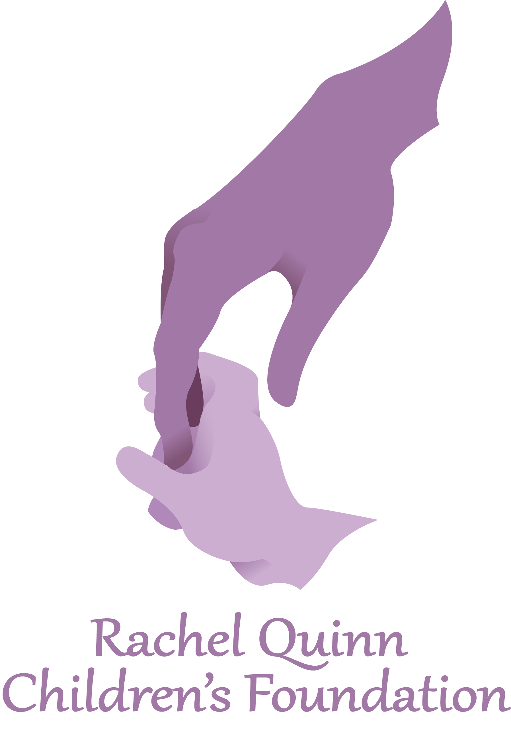The finished logo for RQCF featured a rendering of Rachel Quinn's hand reaching down to hold that of a young child. It was important to feature the name sake of the charity in the logo while displaying what the organization does, support children. 